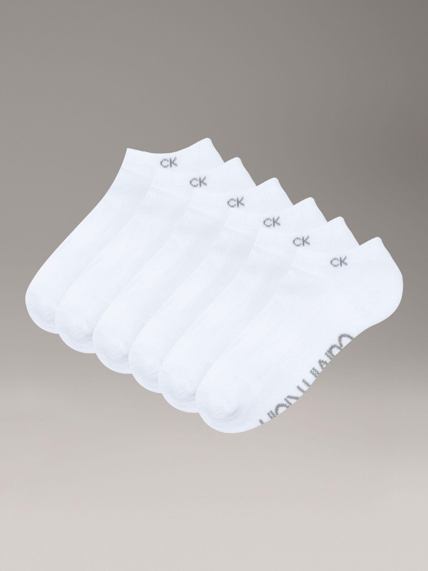 Pack 6 Calcetines No Show Cushion Blanco Calvin Klein-0
