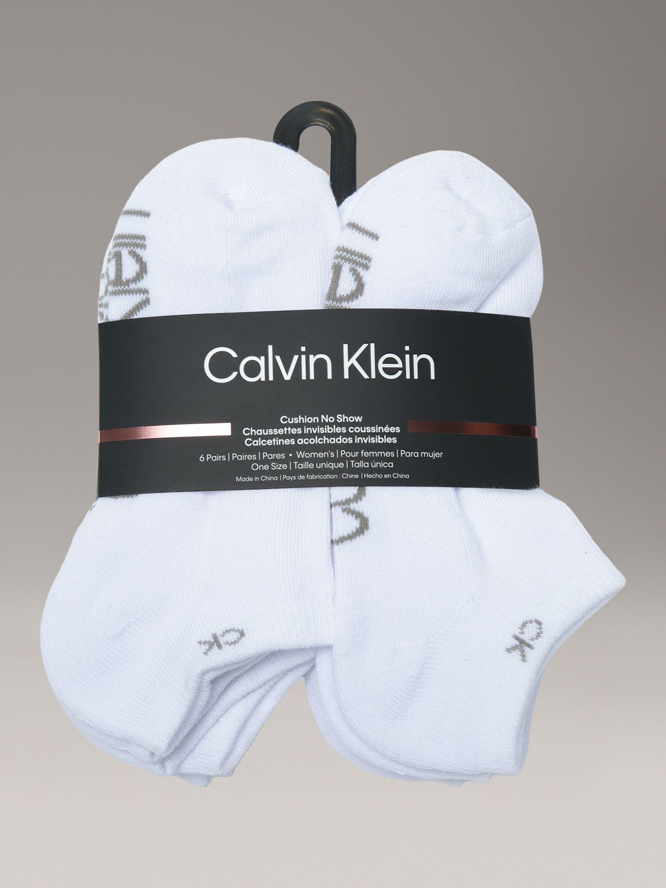 Pack 6 Calcetines No Show Cushion Blanco Calvin Klein-2