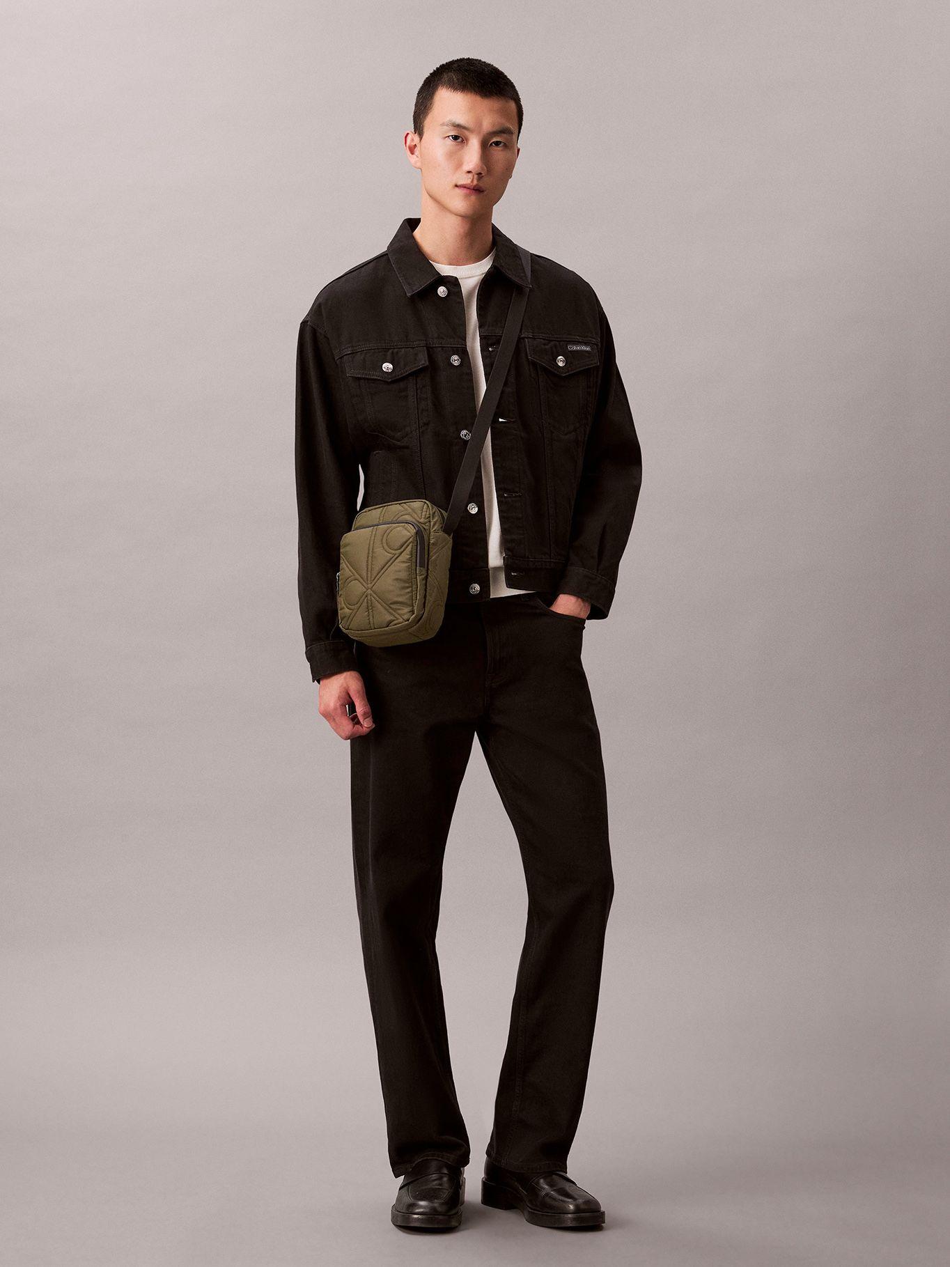 Bolso Reporter Acolchado con Logo Verde Calvin Klein-4