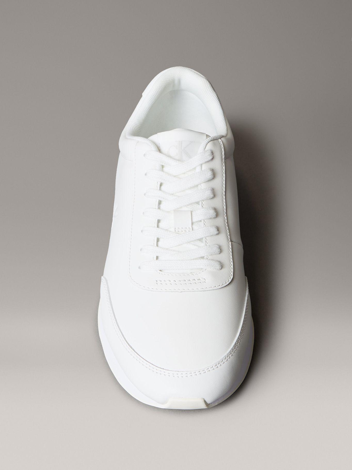 Zapatillas Retro en Cuero Blanco Calvin Klein Hombre-2