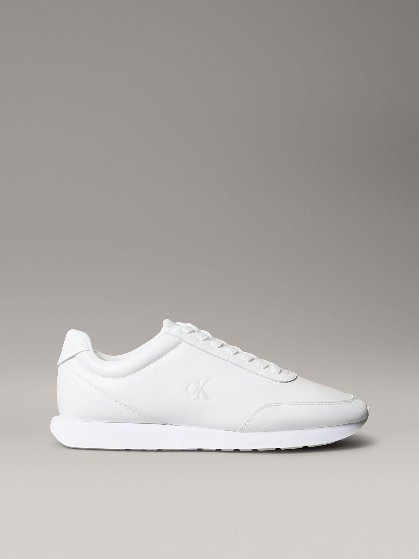 Zapatillas Retro en Cuero Blanco Calvin Klein Hombre-4