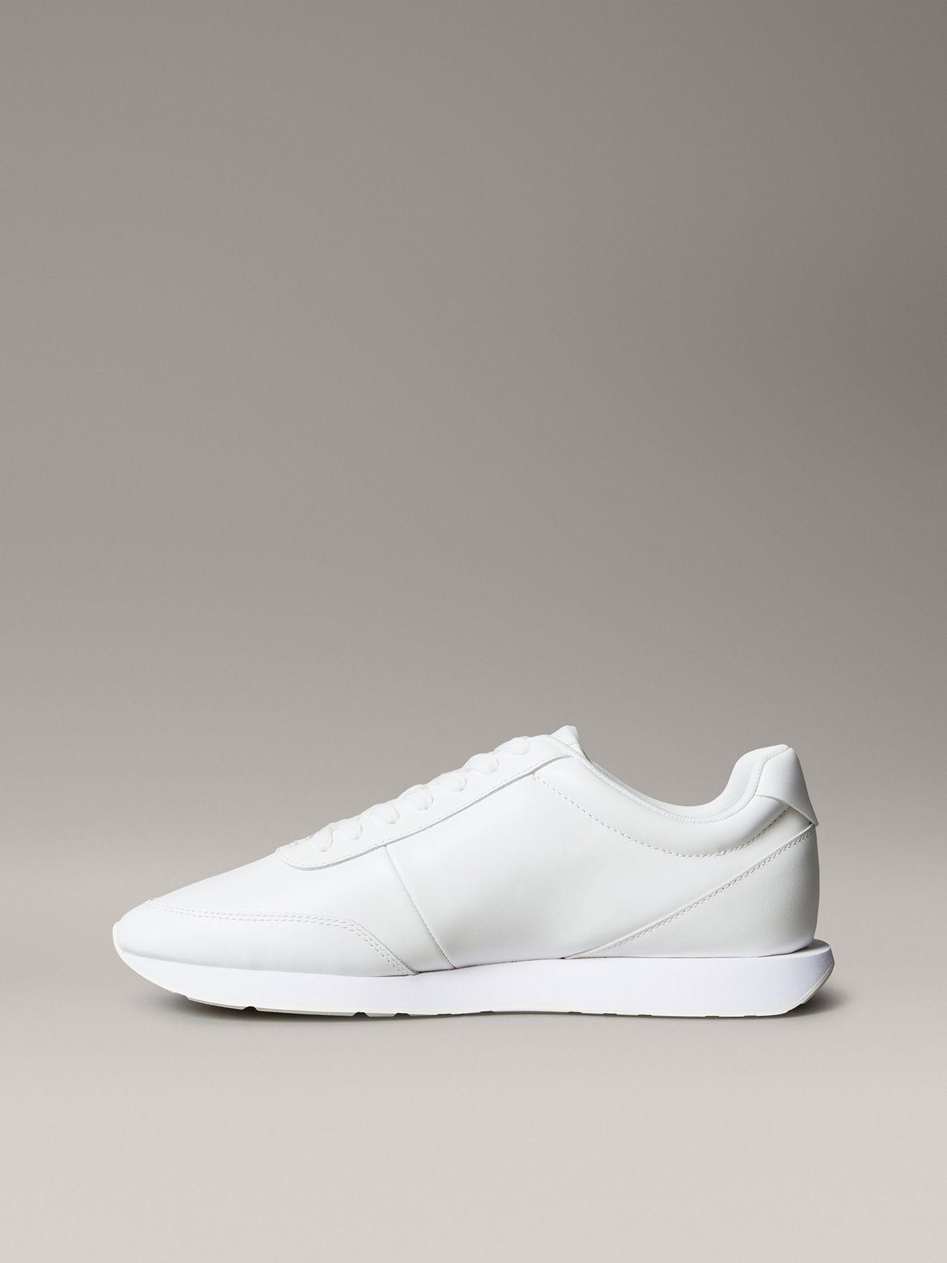 Zapatillas Retro en Cuero Blanco Calvin Klein Hombre-5