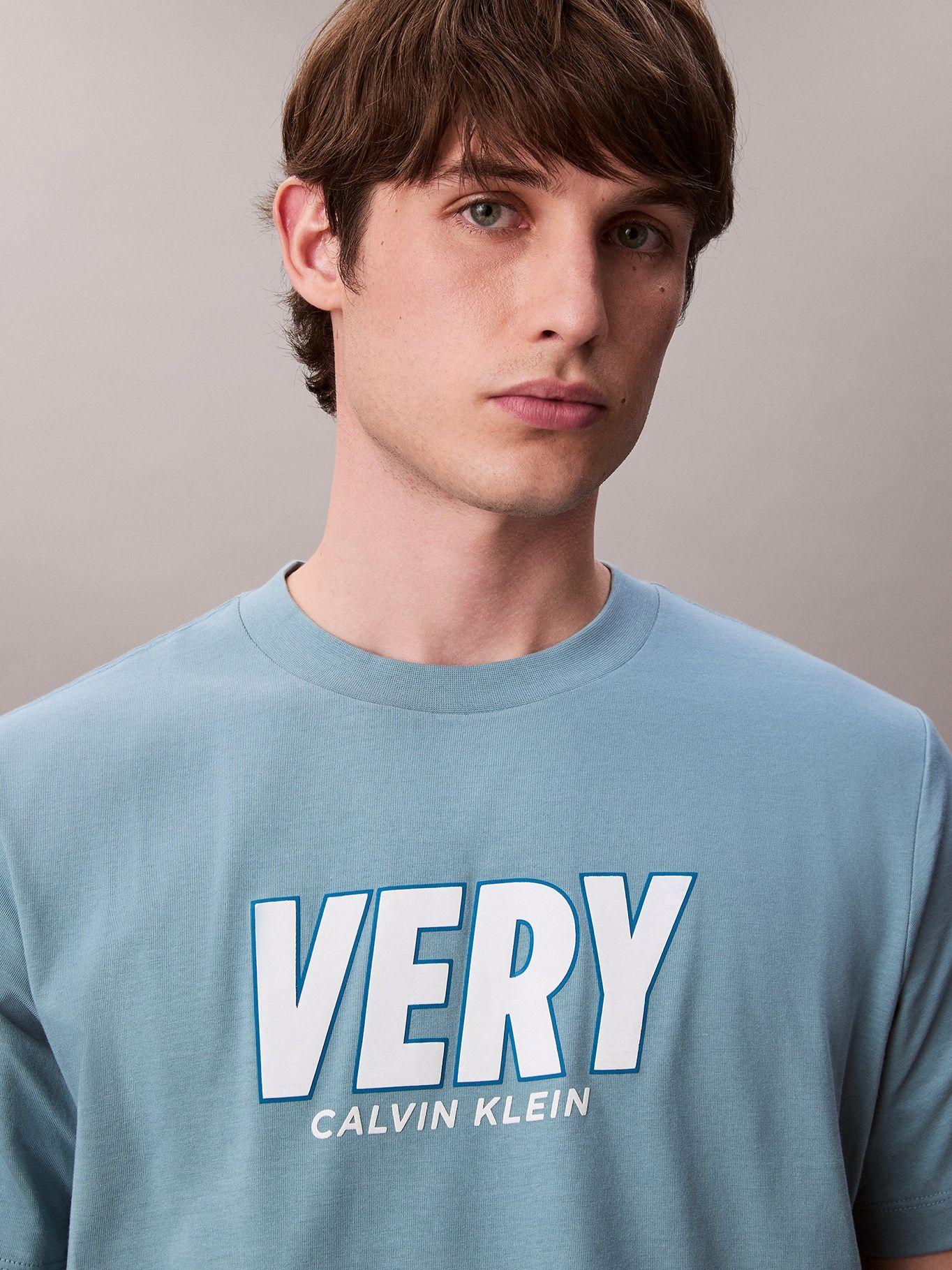 Polera con Estampado Gráfico Very Azul Calvin Klein-4