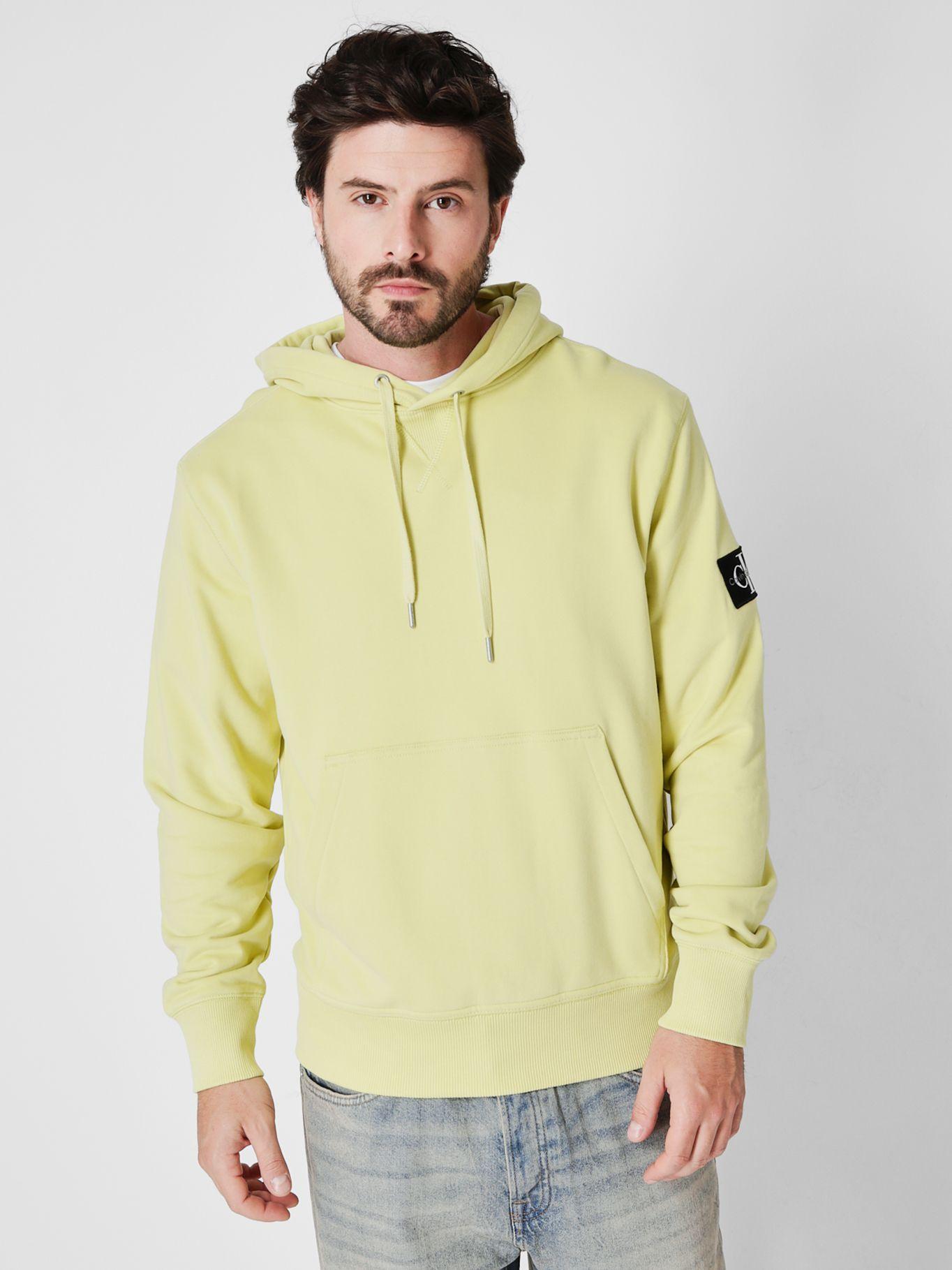 Polerón con Gorro Badge Amarillo Calvin Klein-0