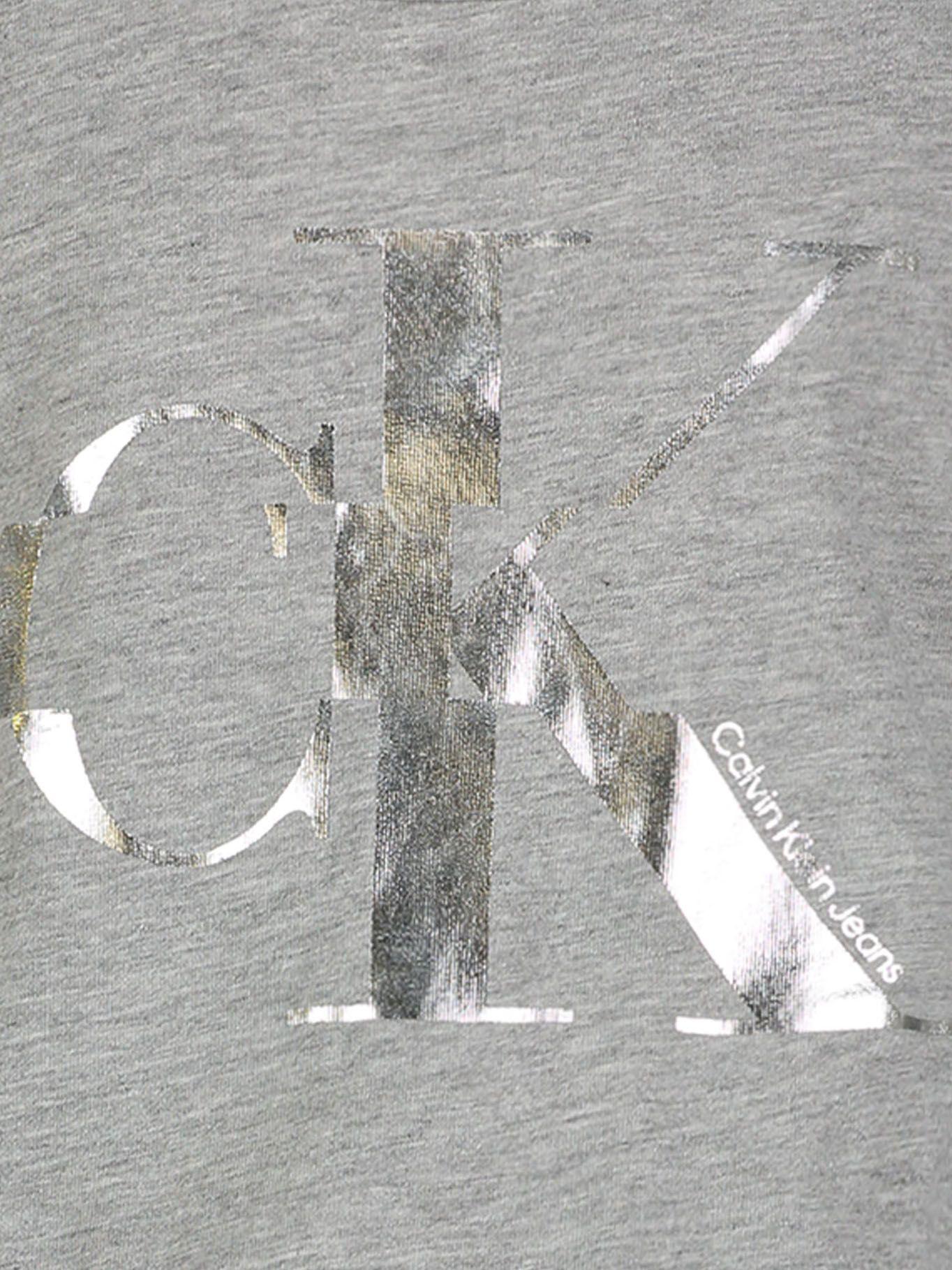 Enterito Logo Romper Gris Calvin Klein-2