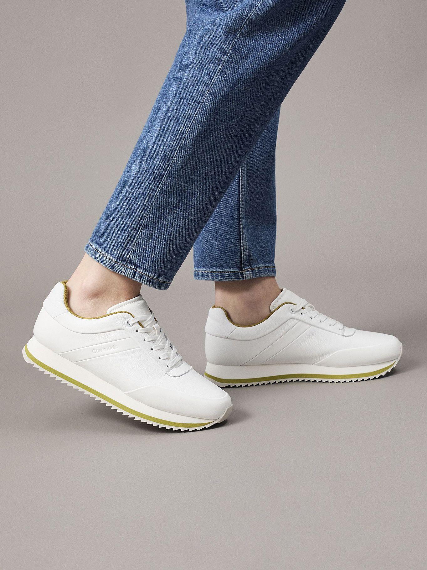 Zapatillas Runner Lace Up Blanco YAF Calvin Klein Mujer-5