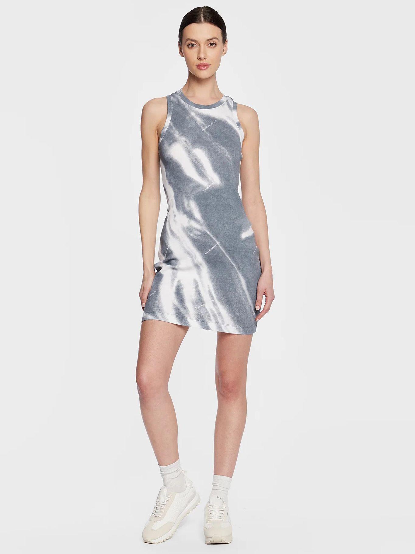 Vestido sin mangas Gris Calvin Klein-1