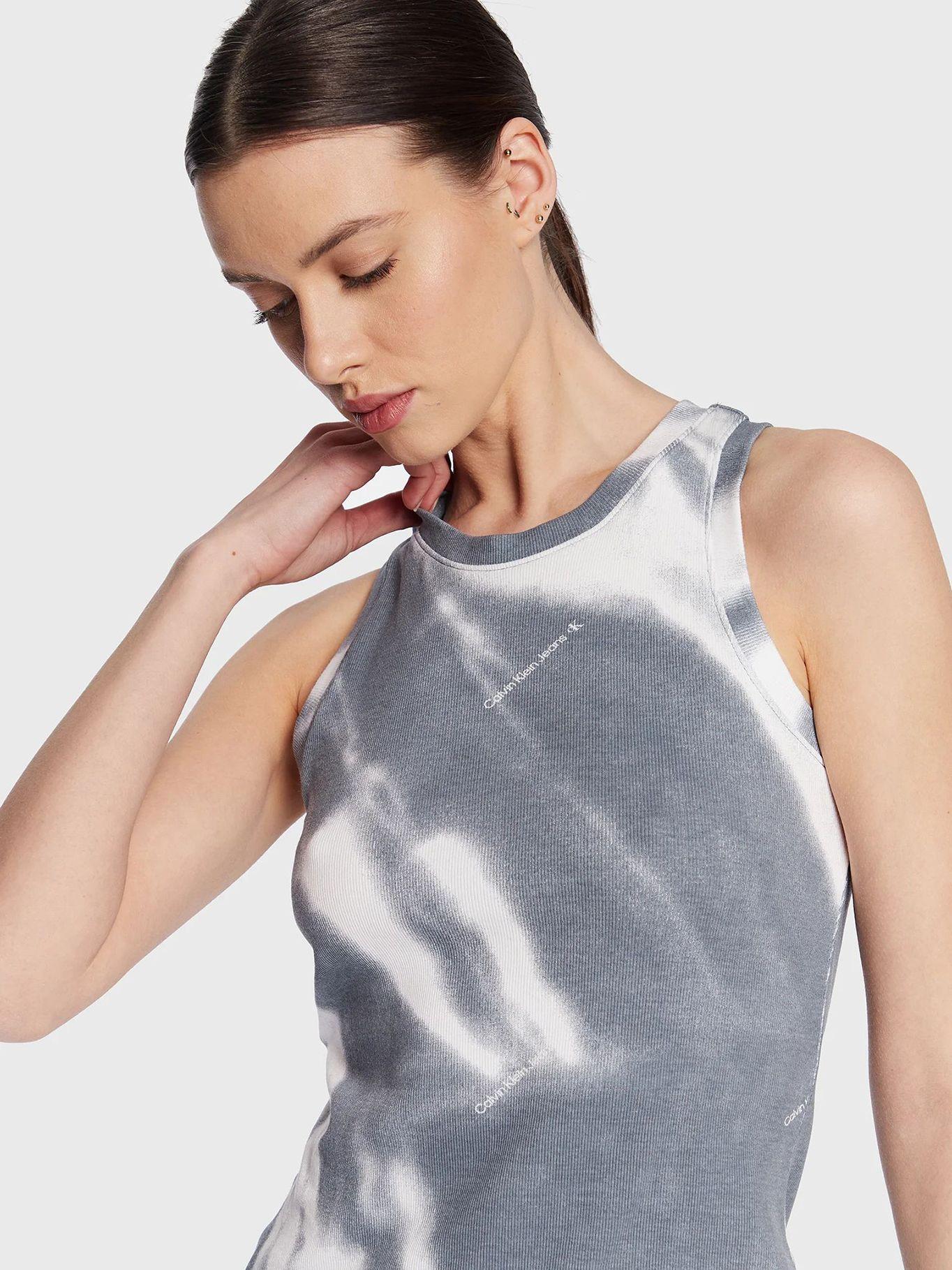 Vestido sin mangas Gris Calvin Klein-3