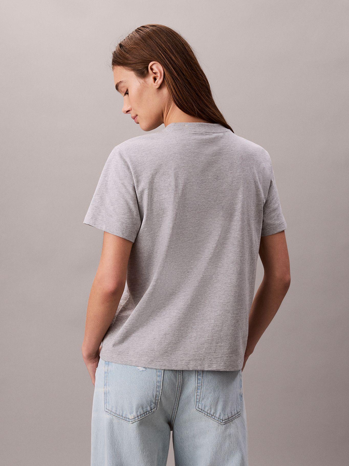 Polera Clásicc Monograma Estampado Gris Calvin Klein-2