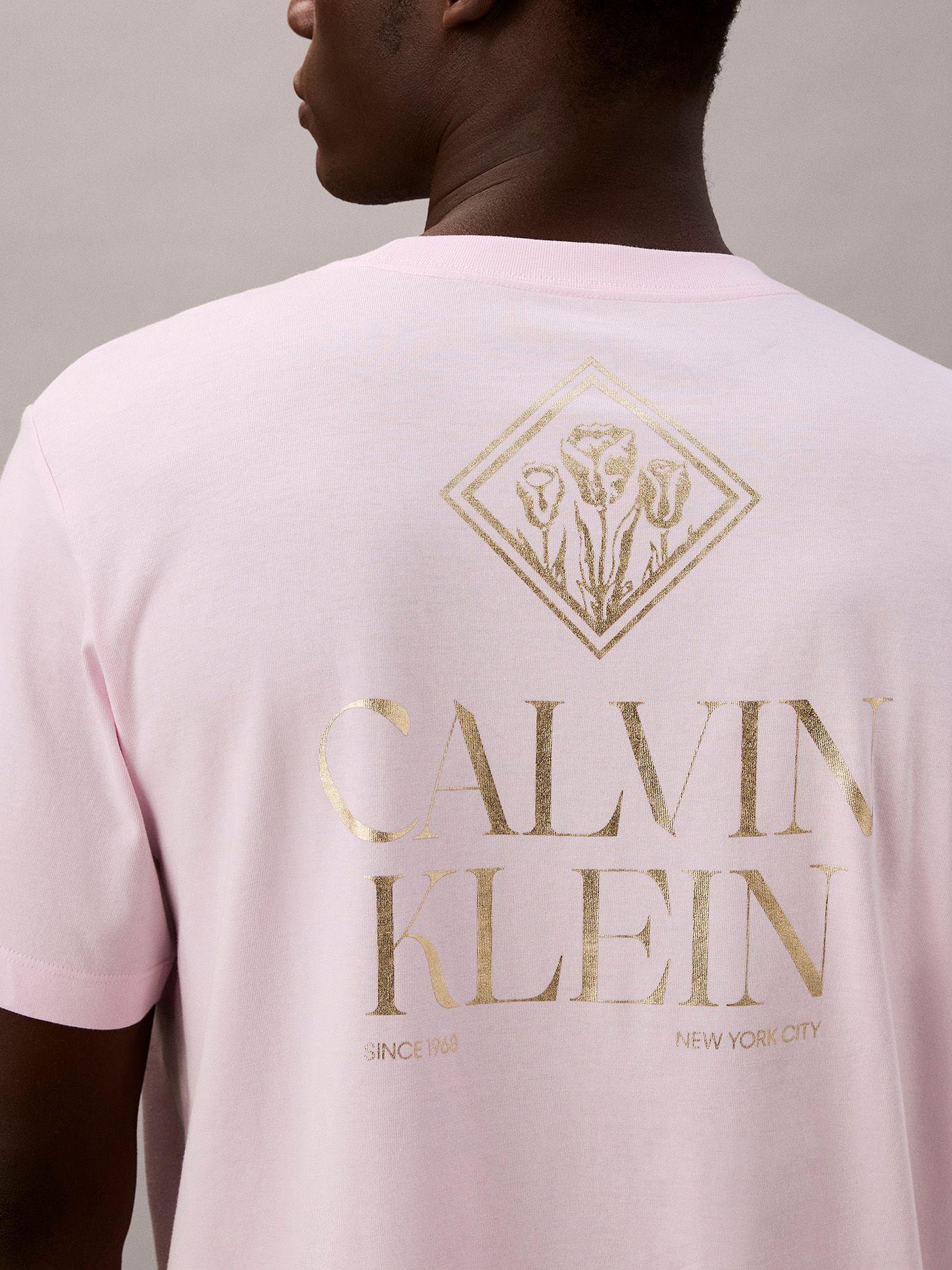 Polera Calvin Roses Graphic Rosado Calvin Klein-4