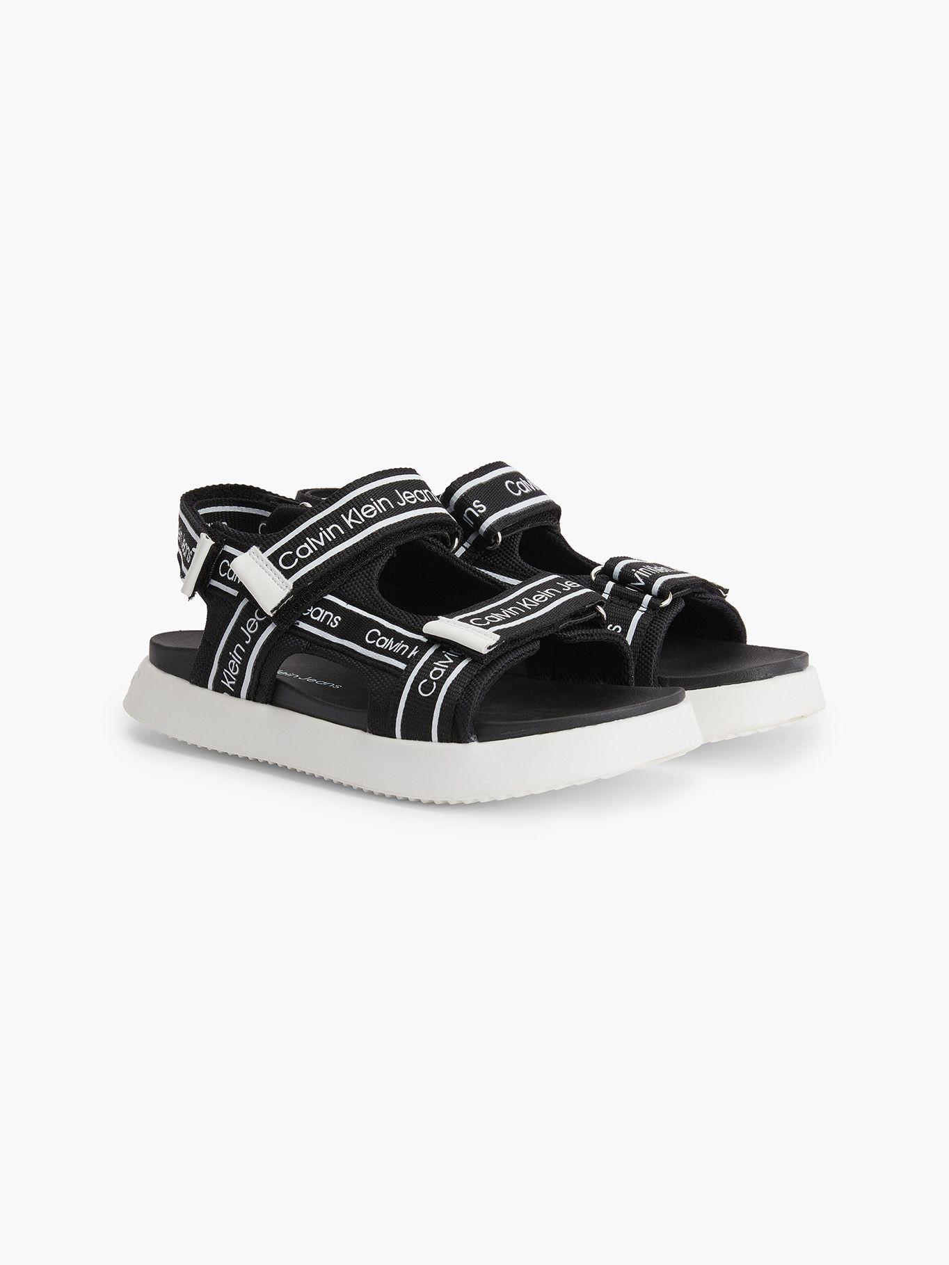 Sandalia Velcro Sandal Black/White Negro Calvin Klein-0