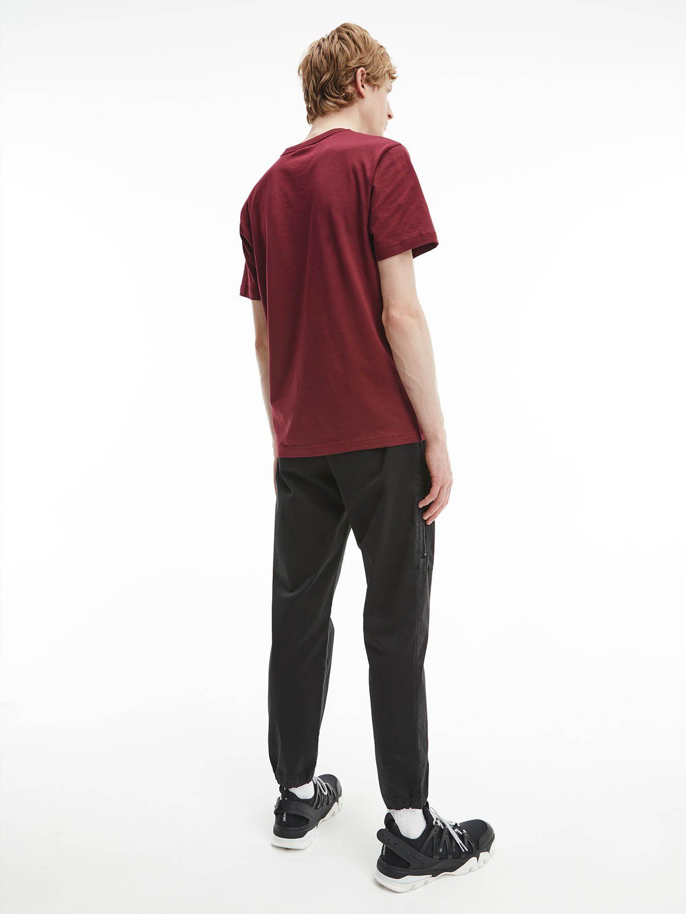 Polera Cotton Chest Logo Burdeo Calvin Klein-2