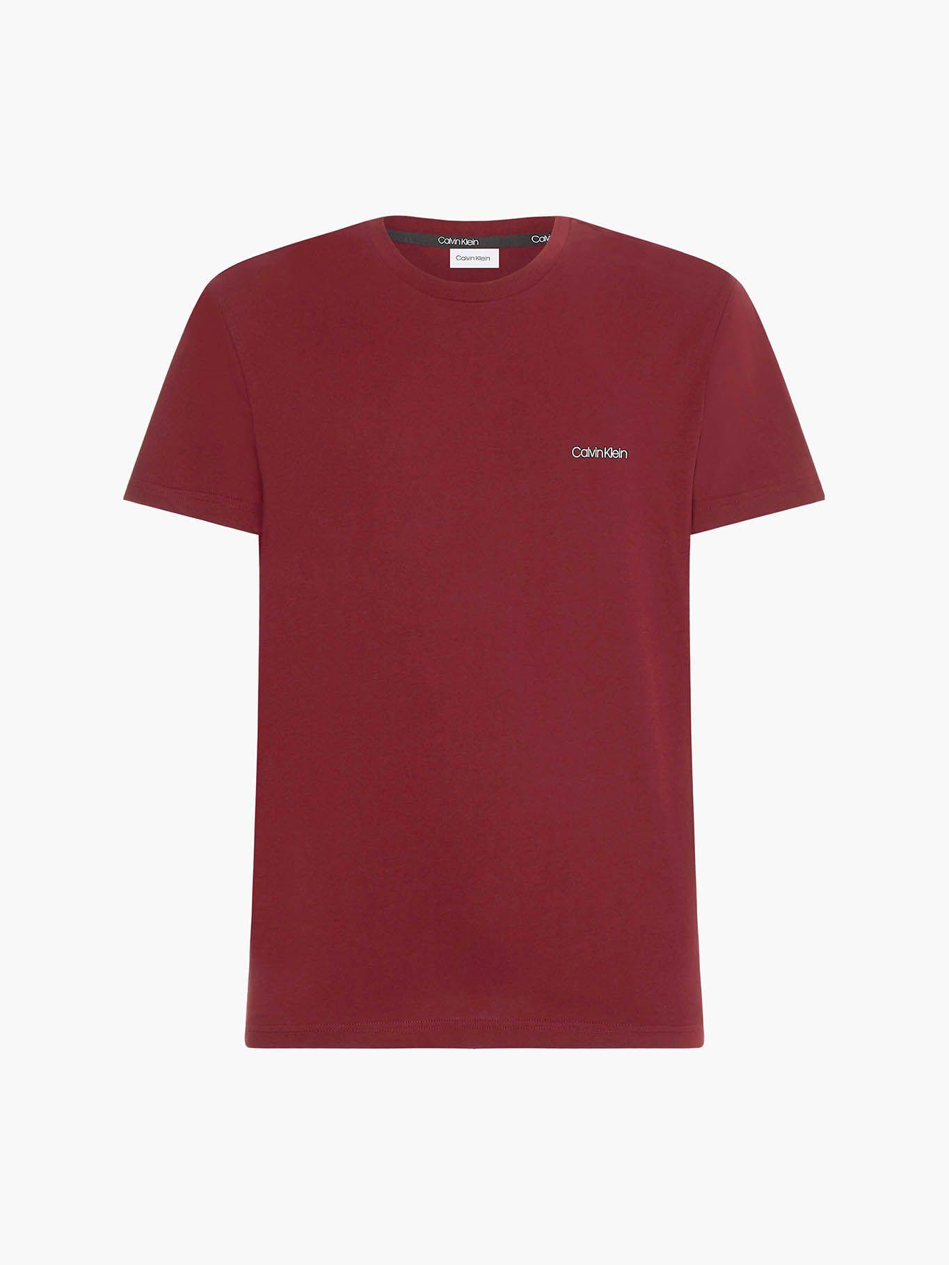 Polera Cotton Chest Logo Burdeo Calvin Klein-4