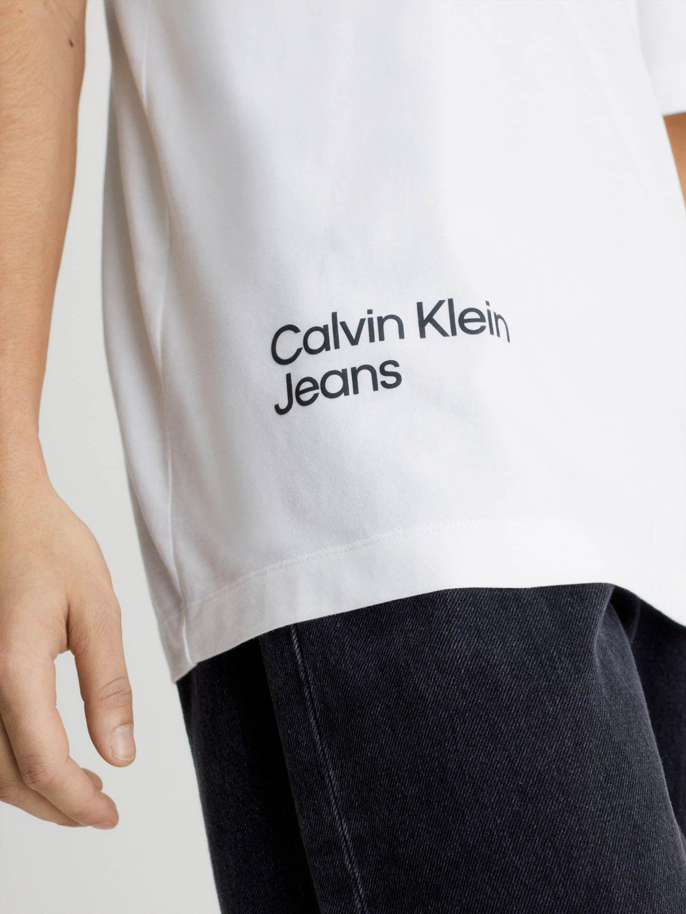 Camiseta holgada con logo en la parte trasera Blanco Calvin Klein-3
