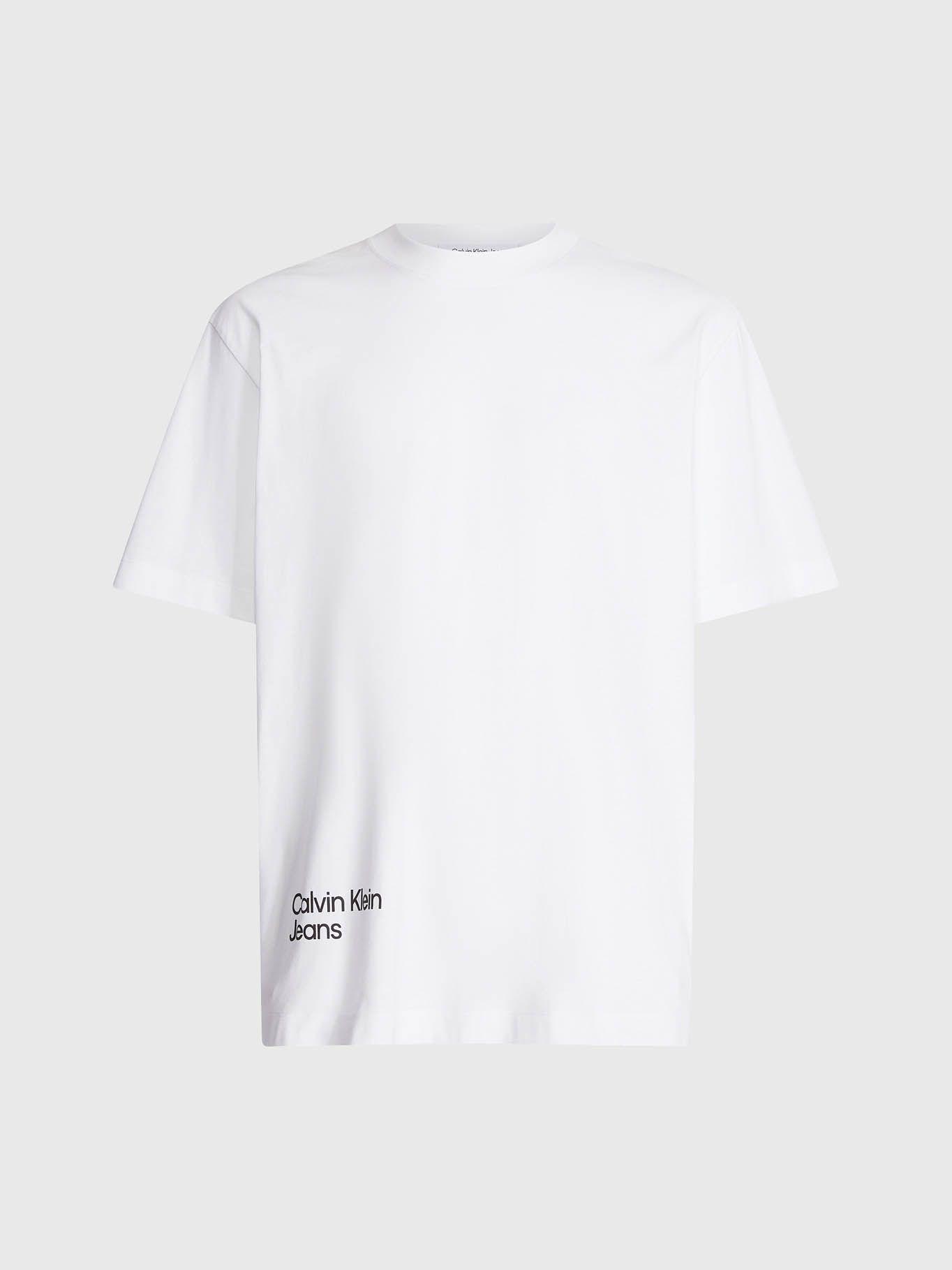 Camiseta holgada con logo en la parte trasera Blanco Calvin Klein-5