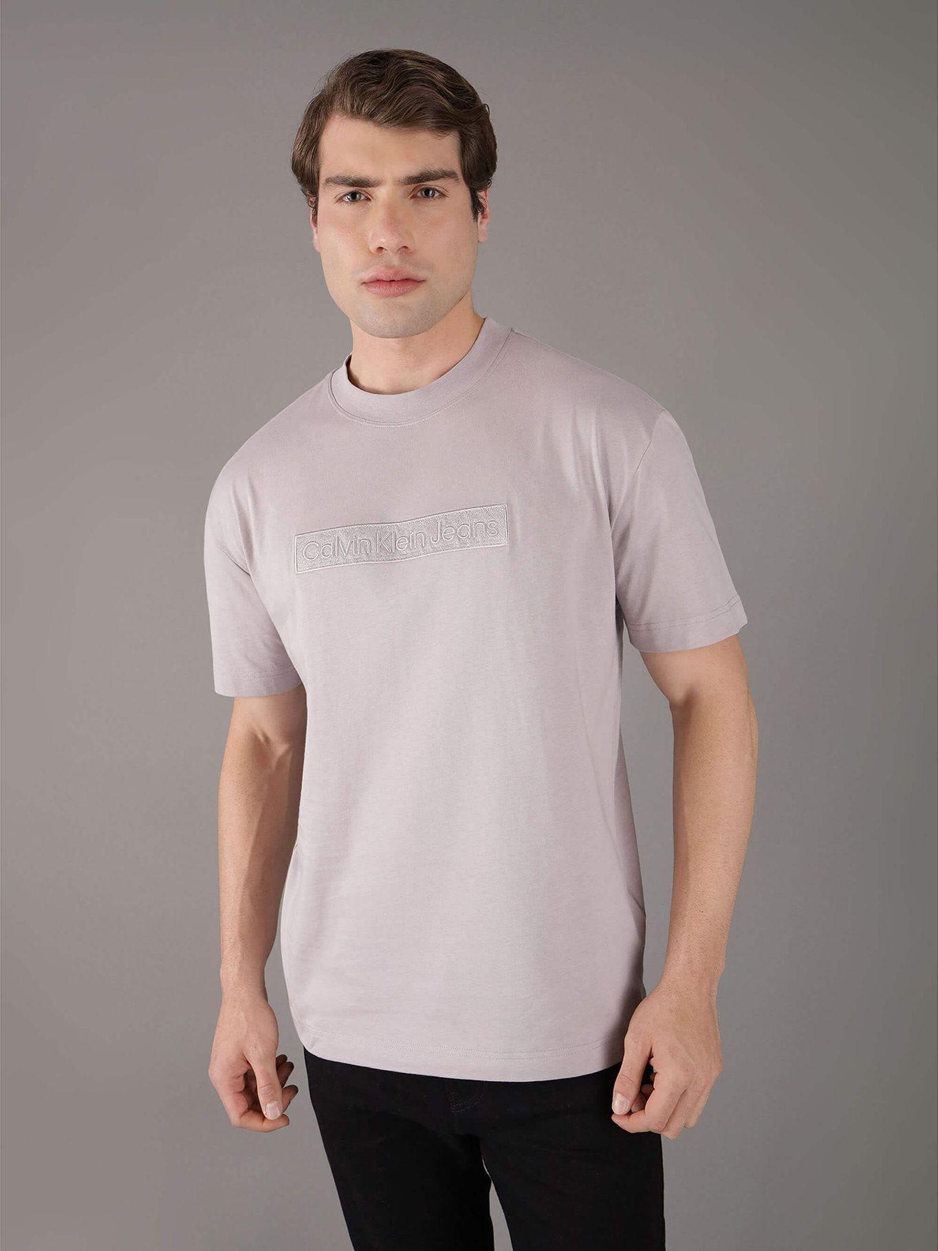 Polera Embroidered Box Gris Calvin Klein-0