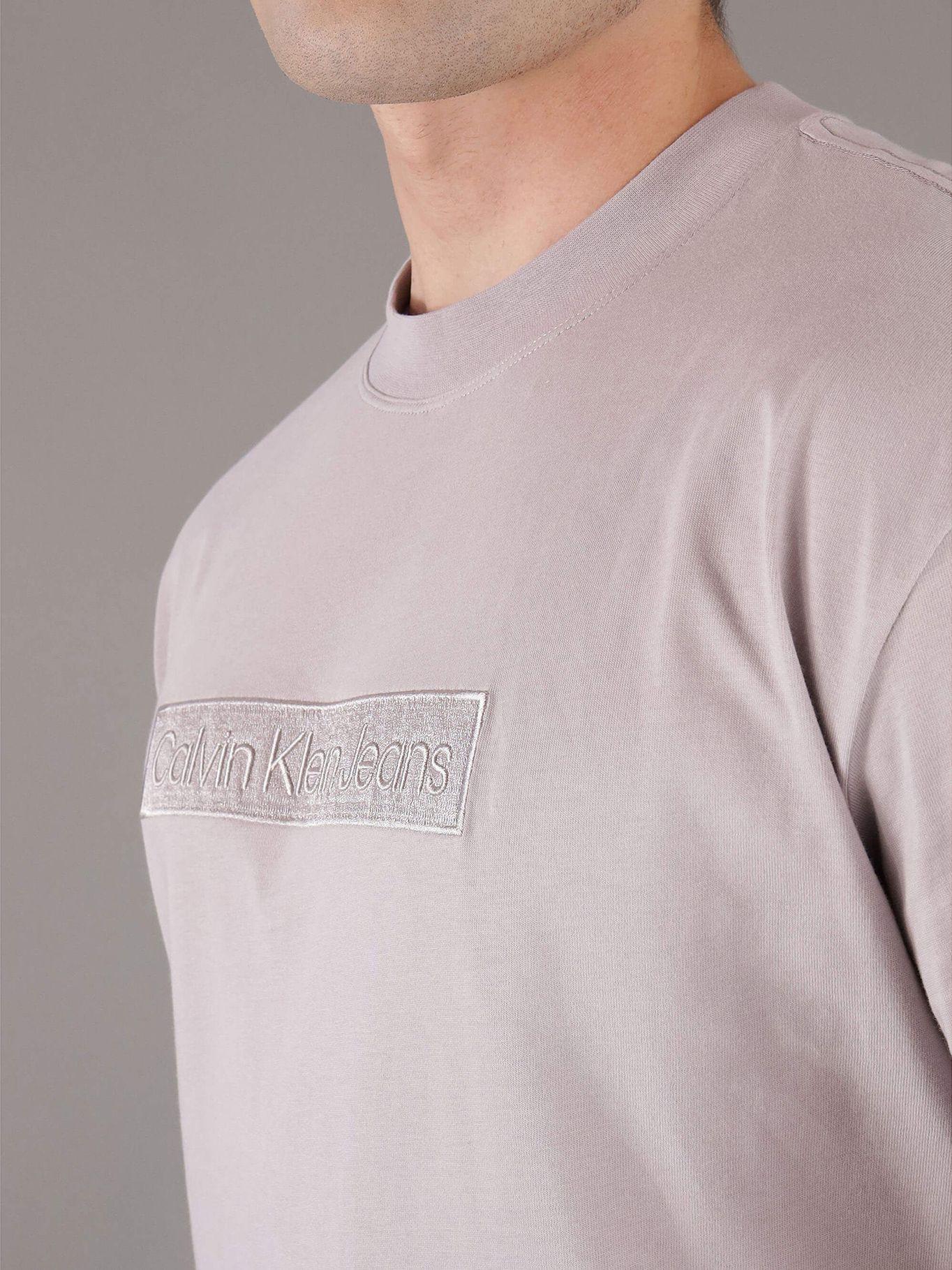 Polera Embroidered Box Gris Calvin Klein-3