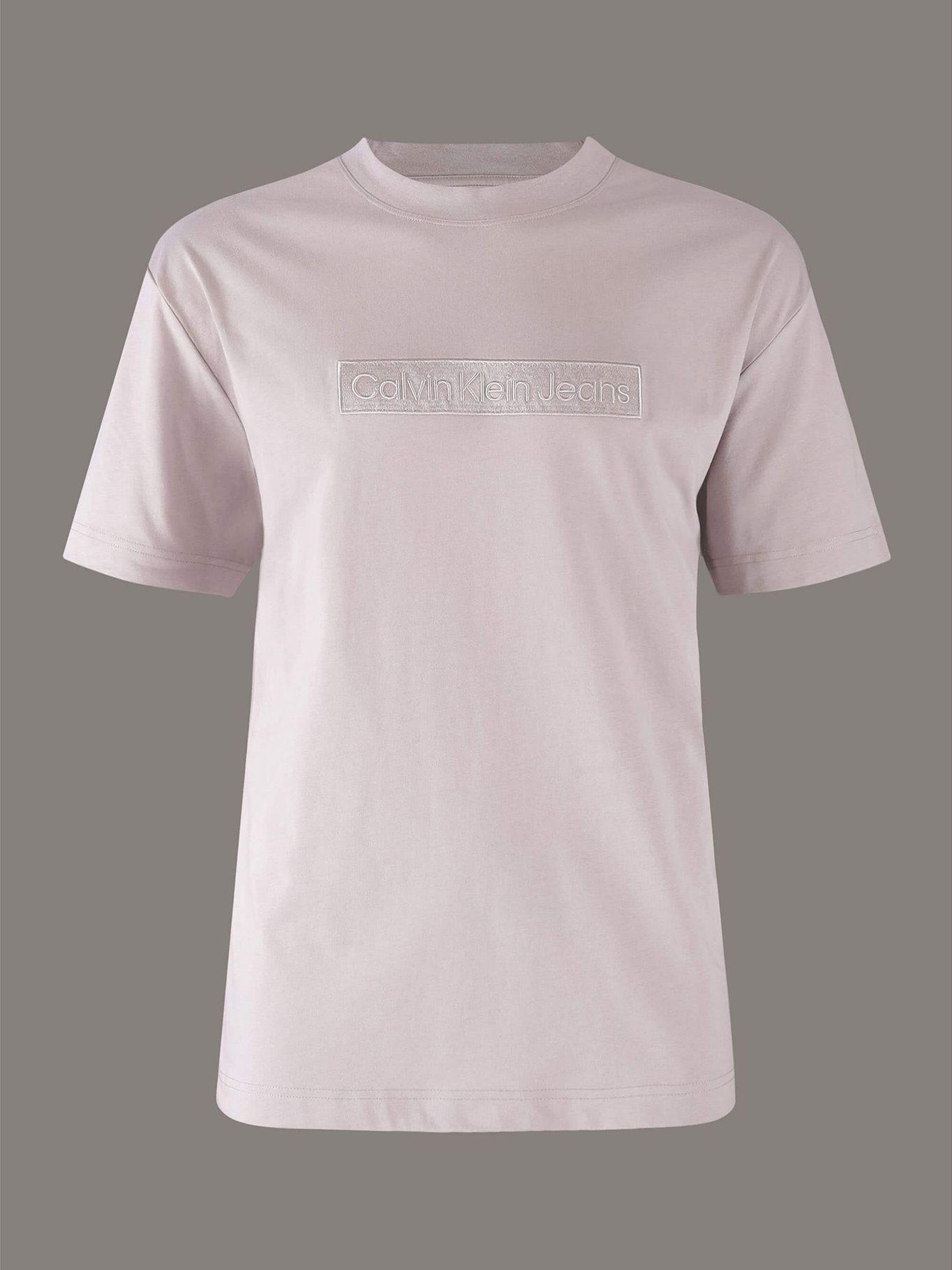 Polera Embroidered Box Gris Calvin Klein-4