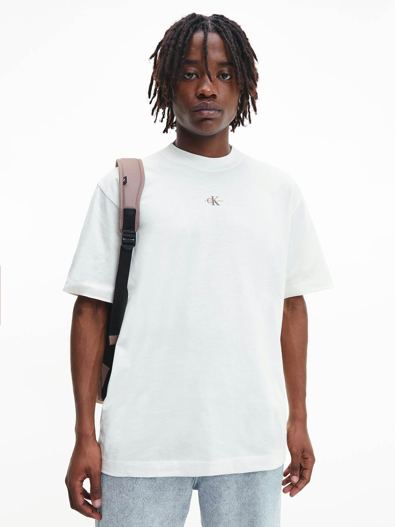 Camiseta con logo Blanco Calvin Klein J30J322507-YBI-0