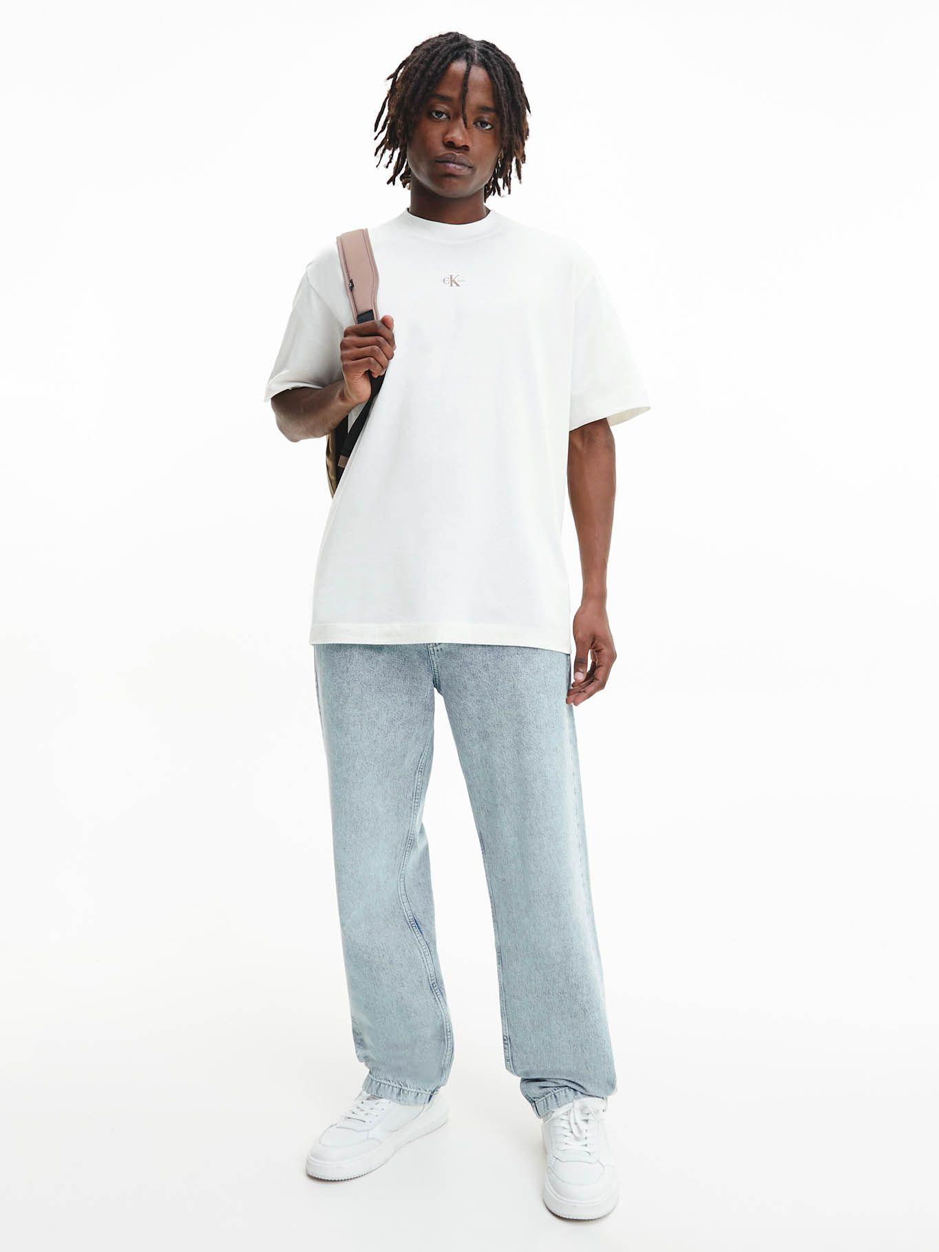 Camiseta con logo Blanco Calvin Klein J30J322507-YBI-1