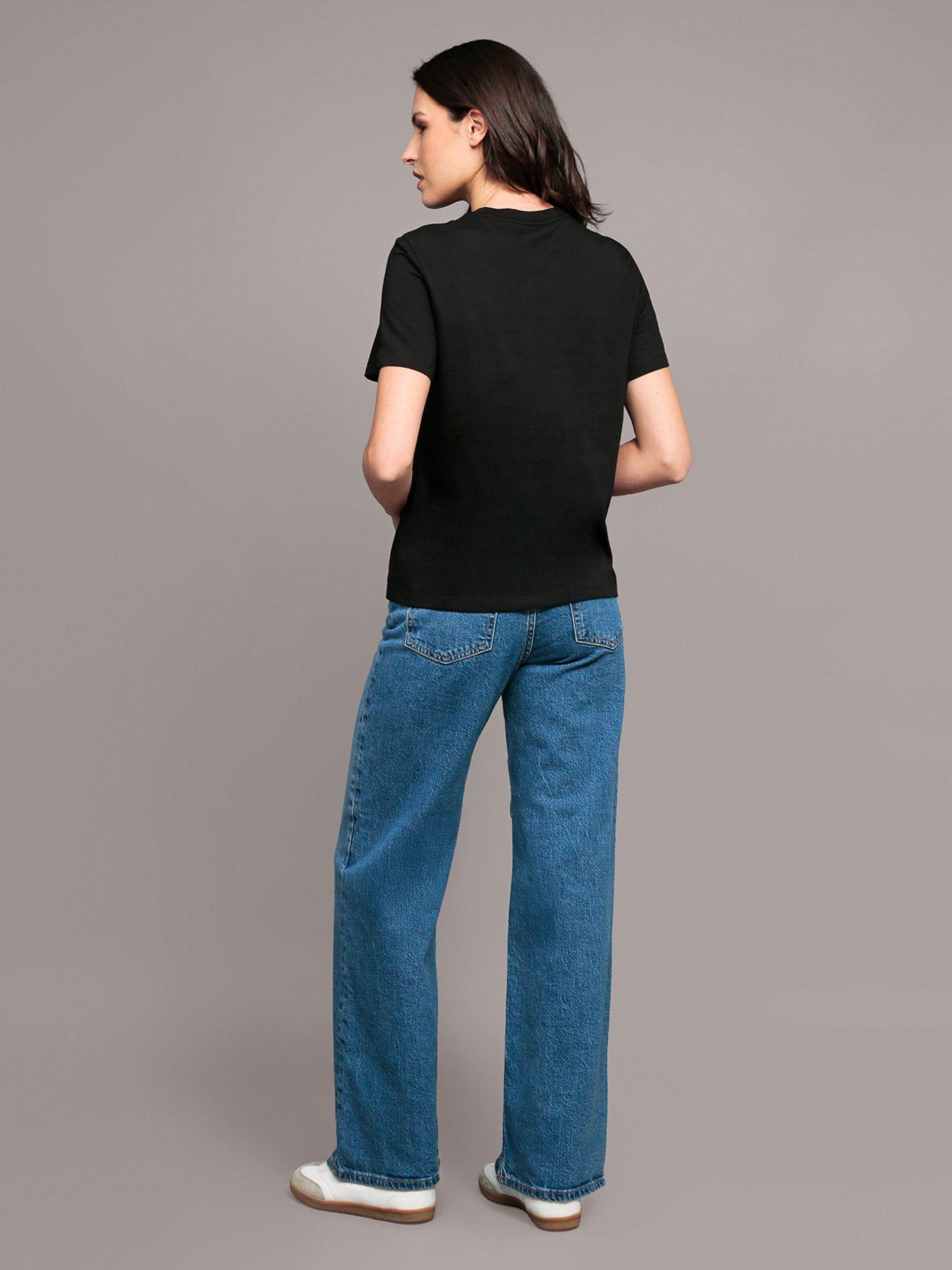 Polera classic con monograma Negro Calvin Klein-2