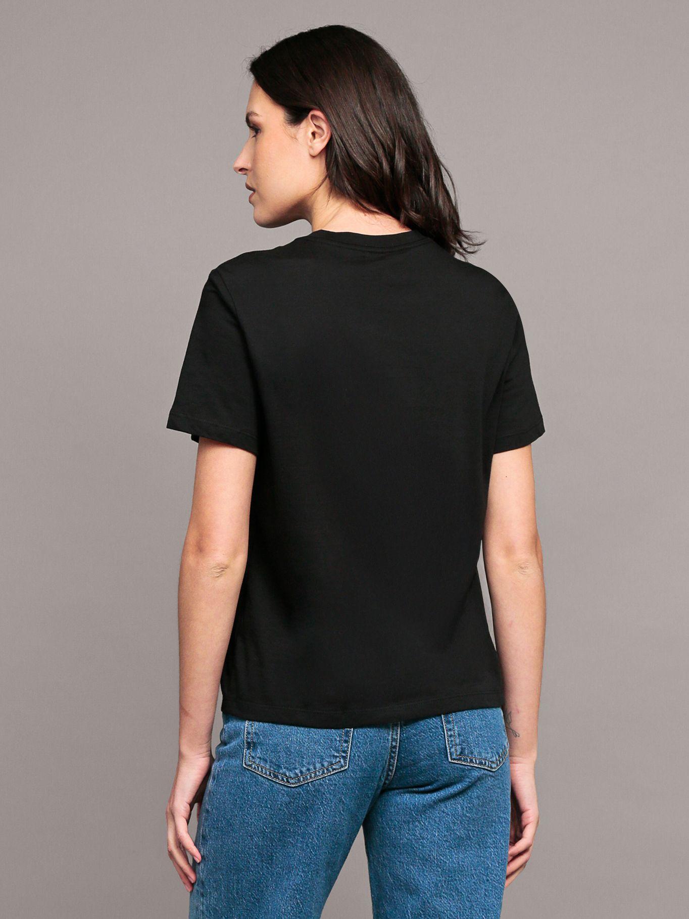 Polera classic con monograma Negro Calvin Klein-3