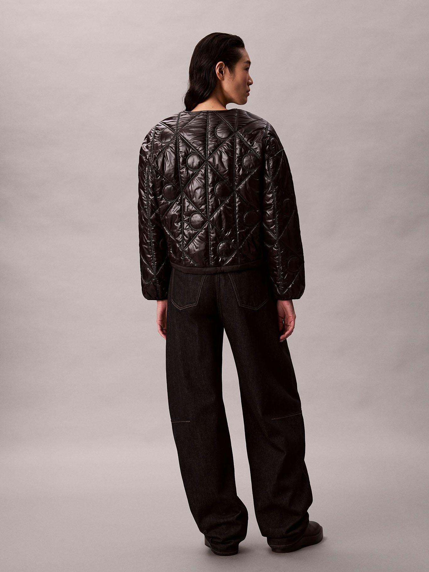 Chaqueta Patrón de Logo Negro Calvin Klein-2