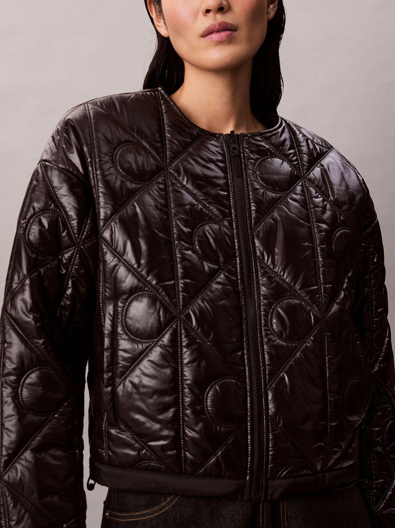 Chaqueta Patrón de Logo Negro Calvin Klein-3