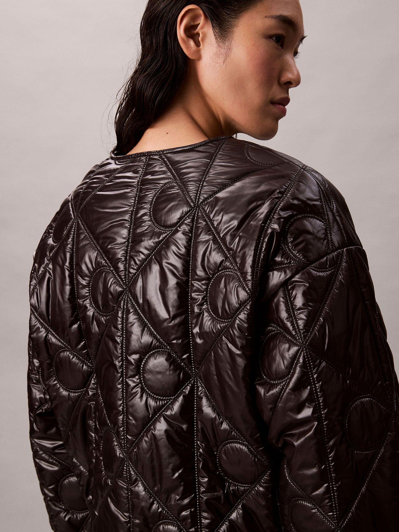 Chaqueta Patrón de Logo Negro Calvin Klein-5