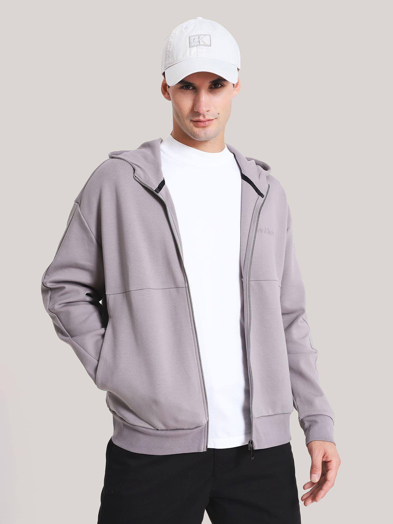Polerón con Cierre Embossed Gris Calvin Klein-0