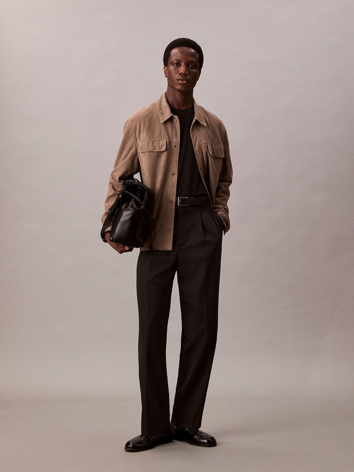 Polera Algodón Supima y Logo Bordado Negro Calvin Klein-1