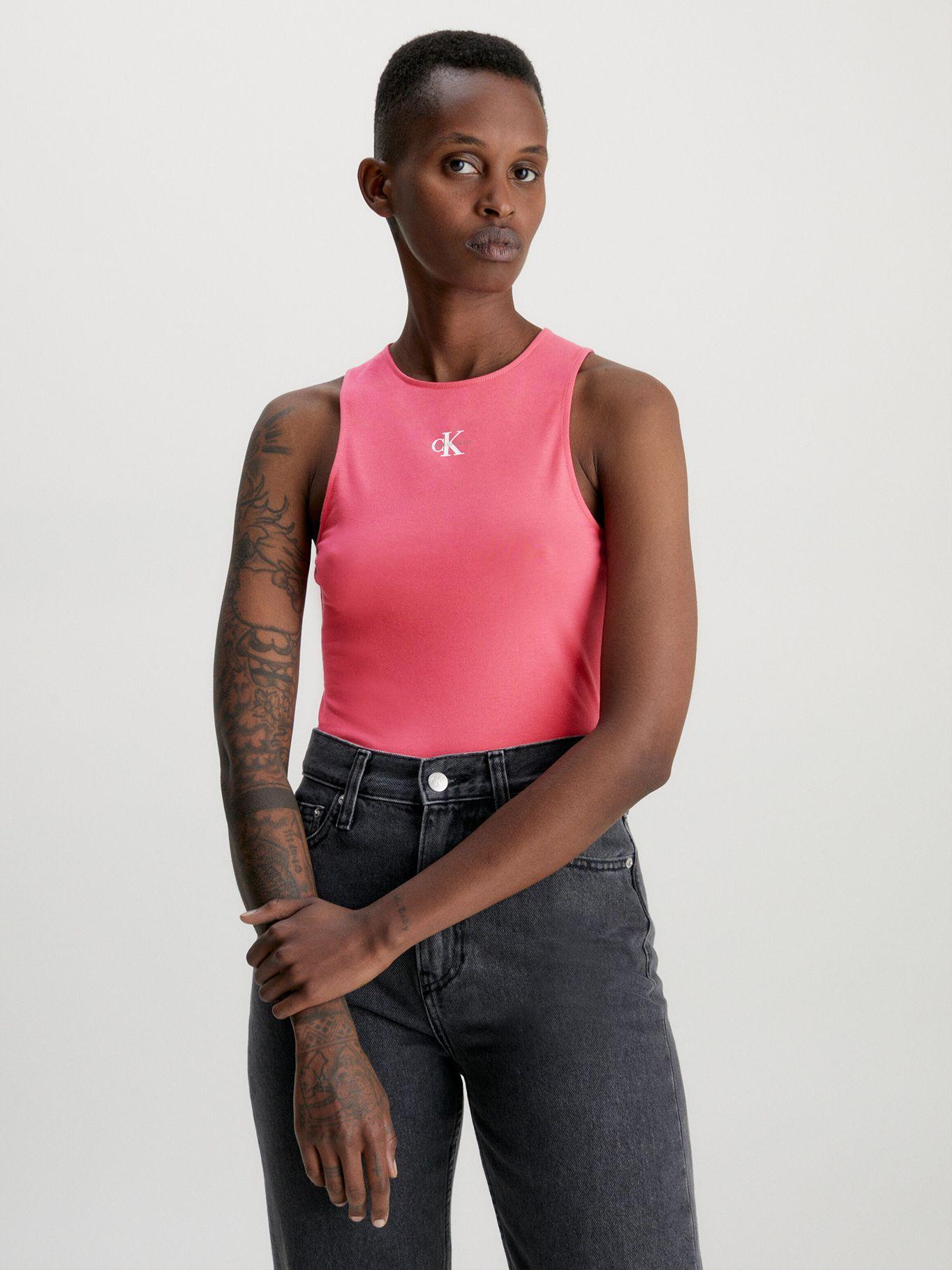 Blusa Monologo Racer Rosado Calvin Klein-0