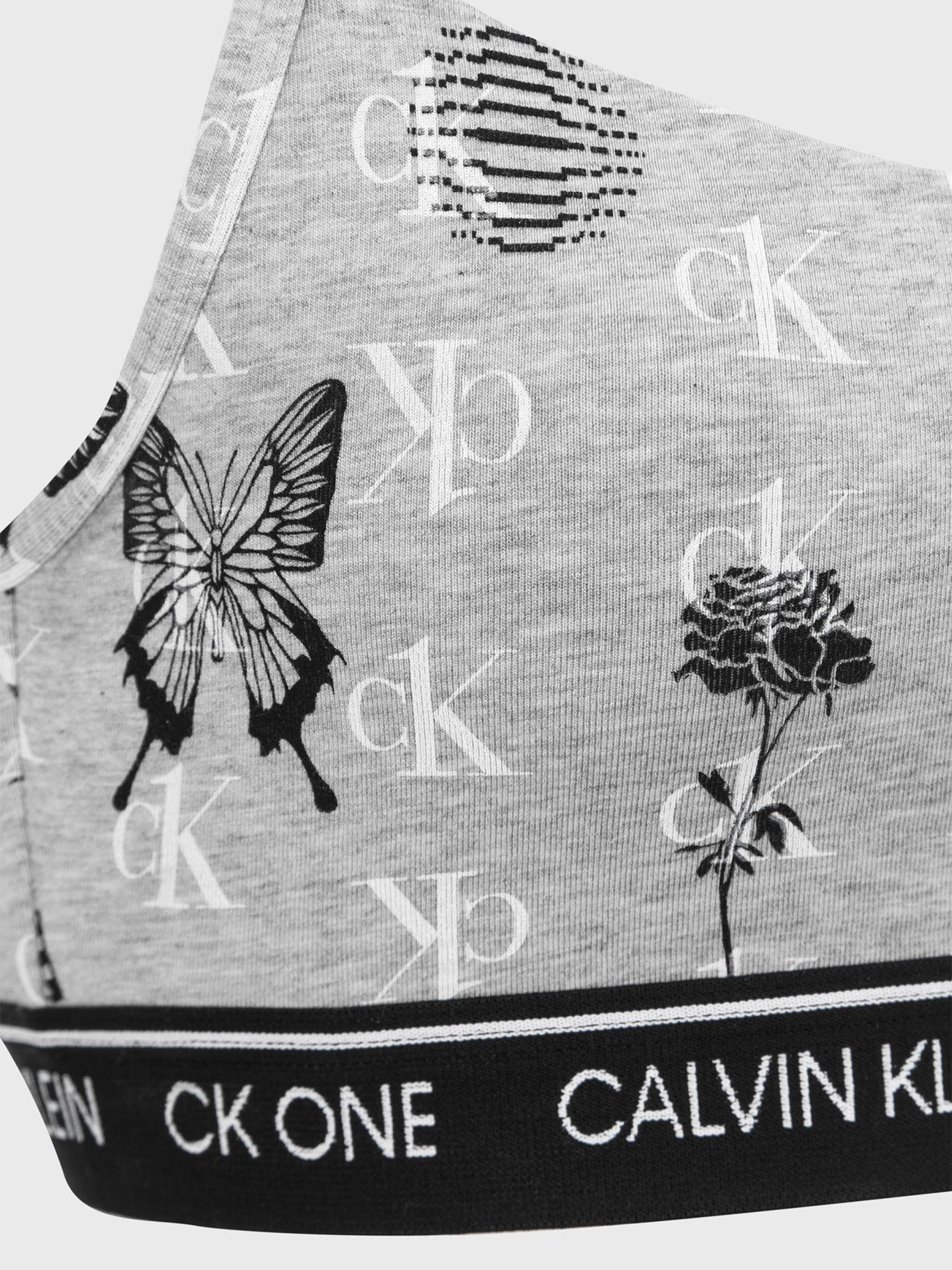 Bralette CK One Cotton Gris Calvin Klein-3