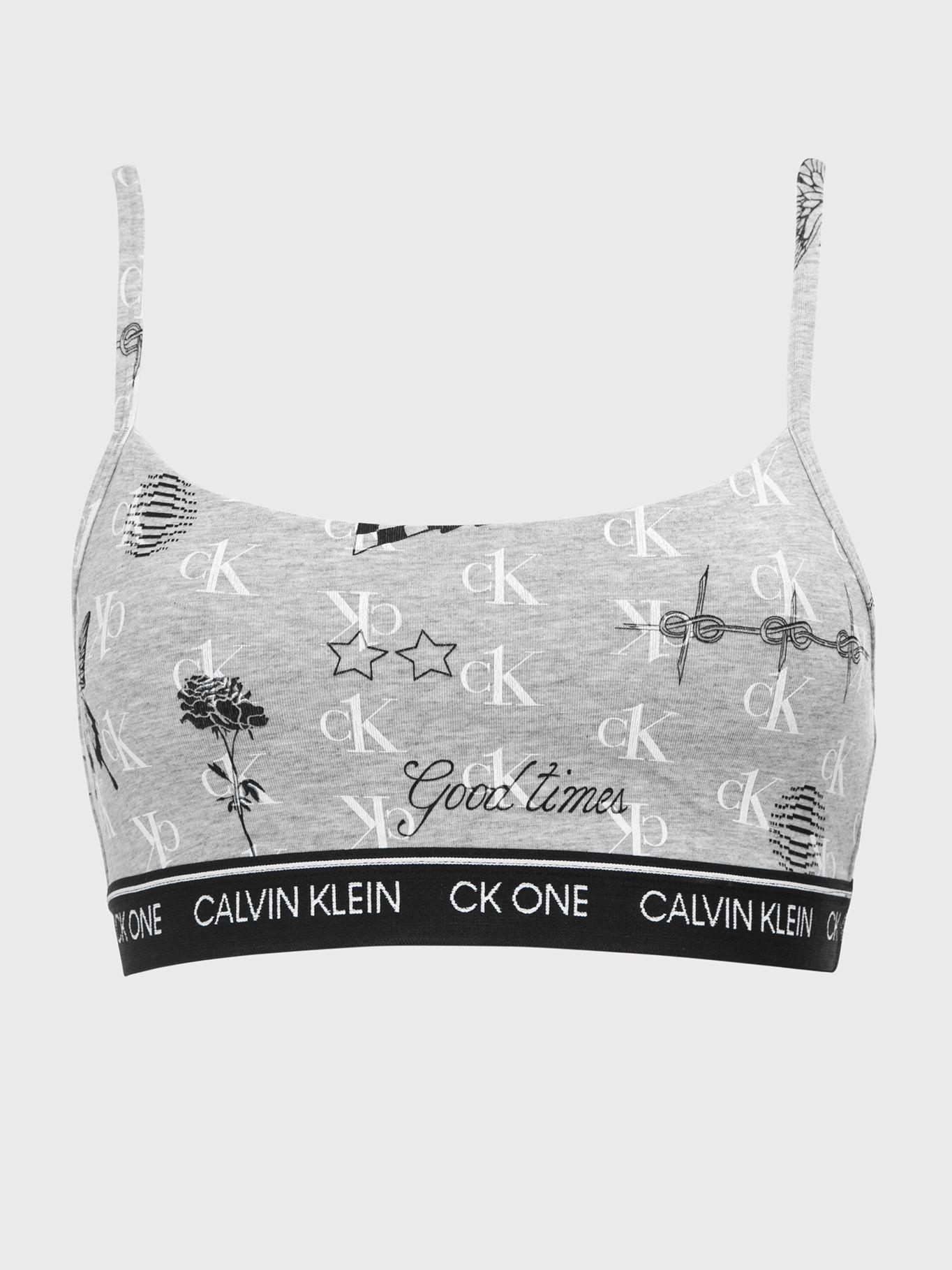 Bralette CK One Cotton Gris Calvin Klein-0