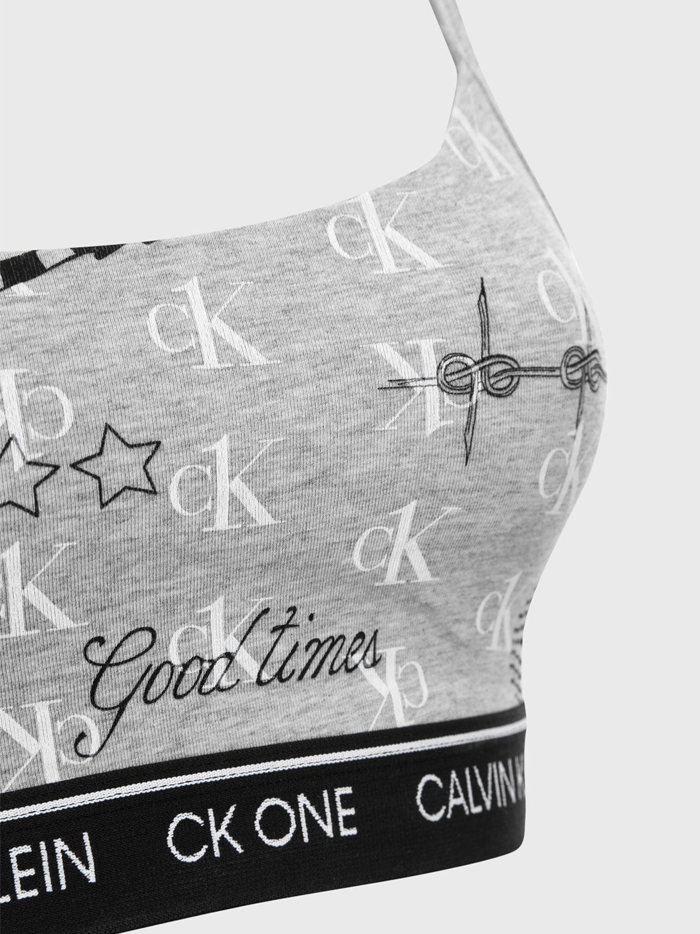 Bralette CK One Cotton Gris Calvin Klein-2