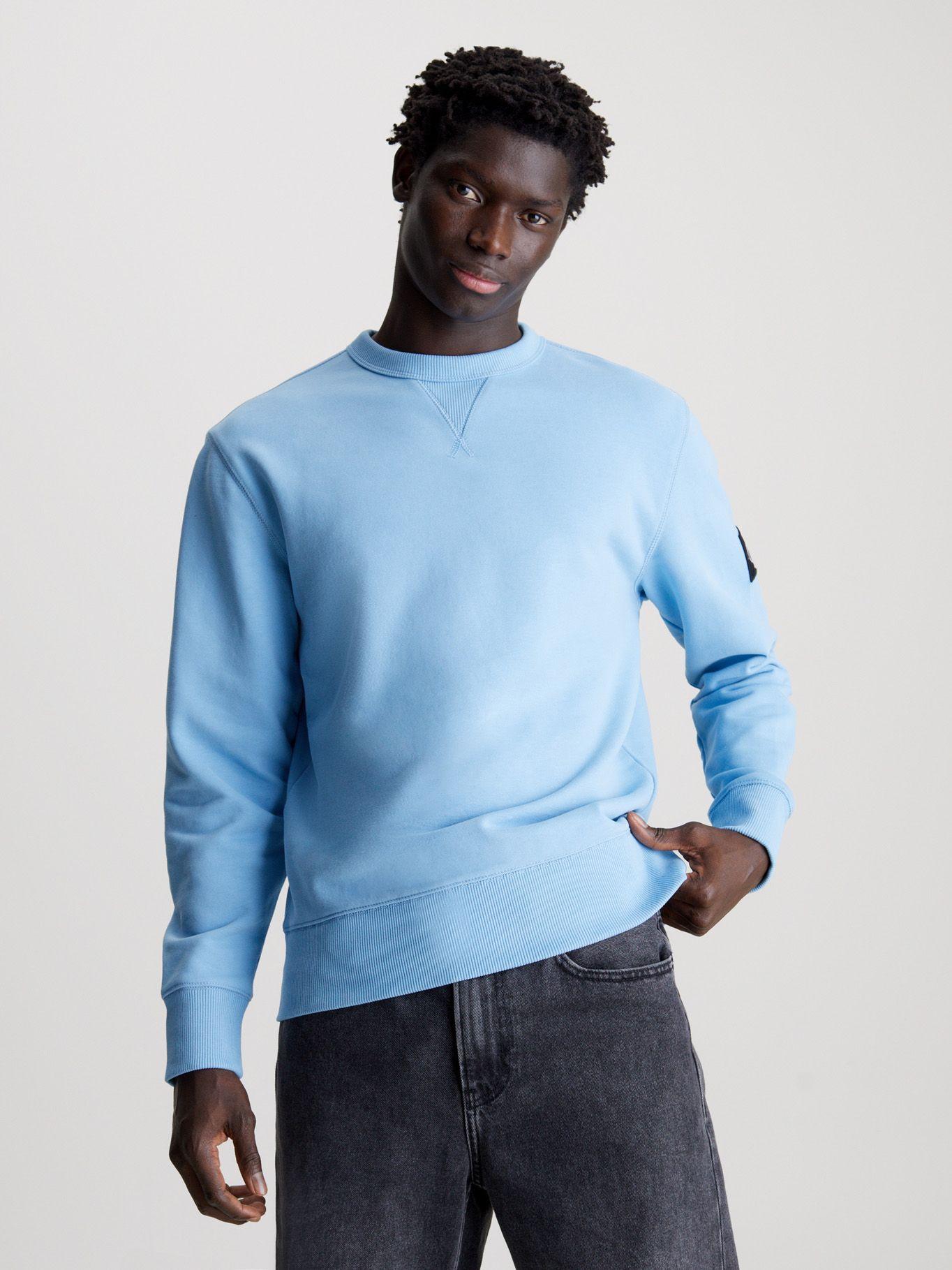 Polerón Badge Crew Neck Azul Calvin Klein-0