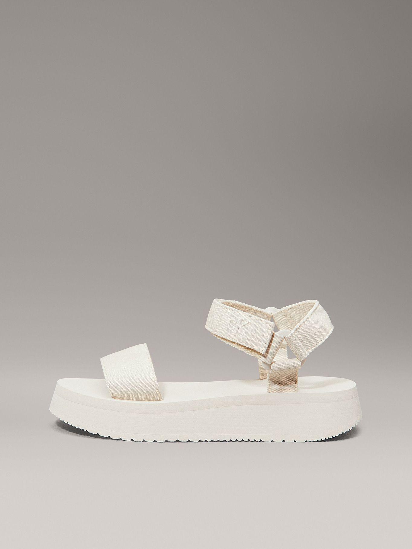Sandalias de Lona Velcro Webbing Beige Calvin Klein-5