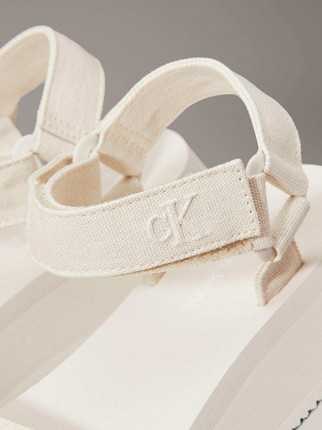 Sandalias de Lona Velcro Webbing Beige Calvin Klein-6
