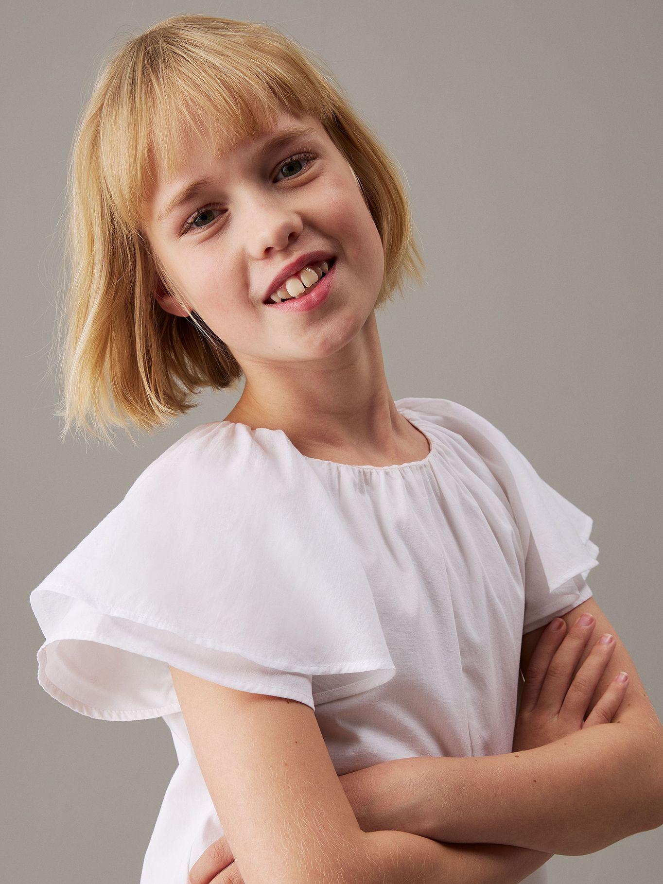 Vestido Niña Poplin Blanco Calvin Klein-2