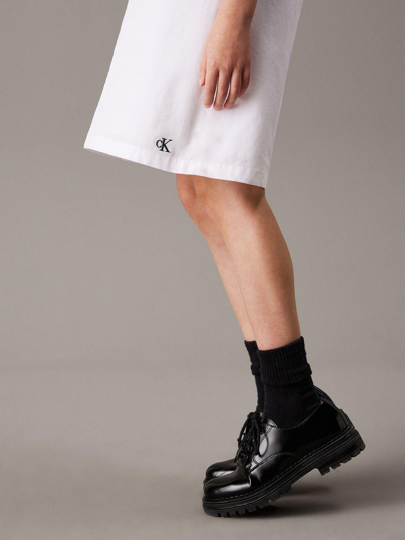 Vestido Niña Poplin Blanco Calvin Klein-3