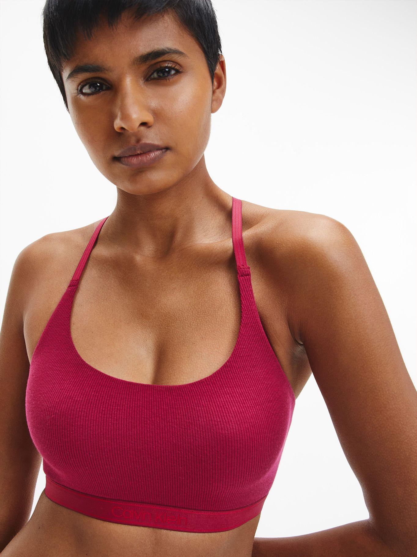 Bralette Unlined Rojo Calvin Klein-3