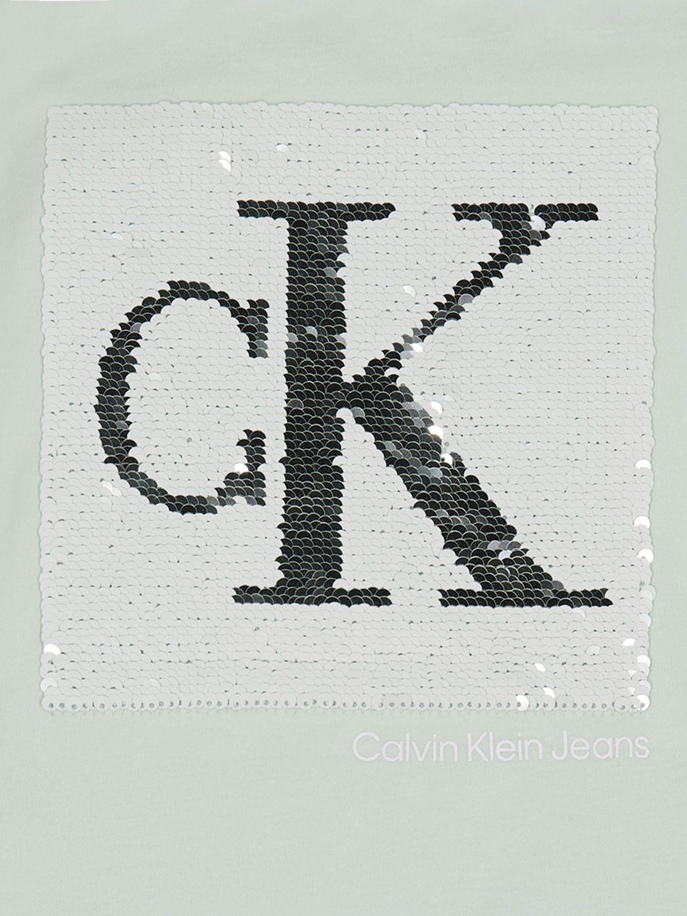 Polera Mongoram Sequin Verde Calvin Klein-1