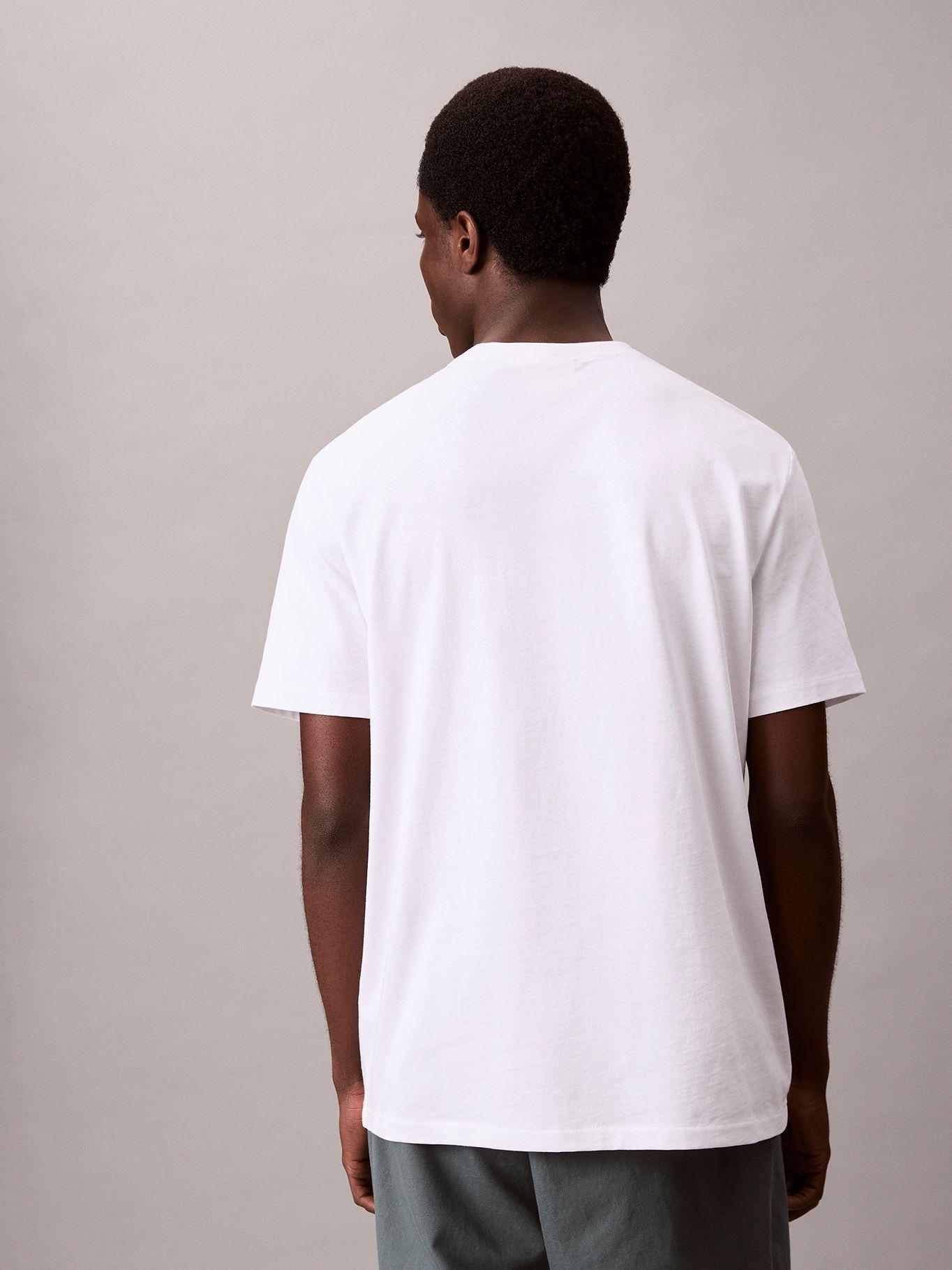 Polera Monograma Bordado Contraste Blanco Calvin Klein-2