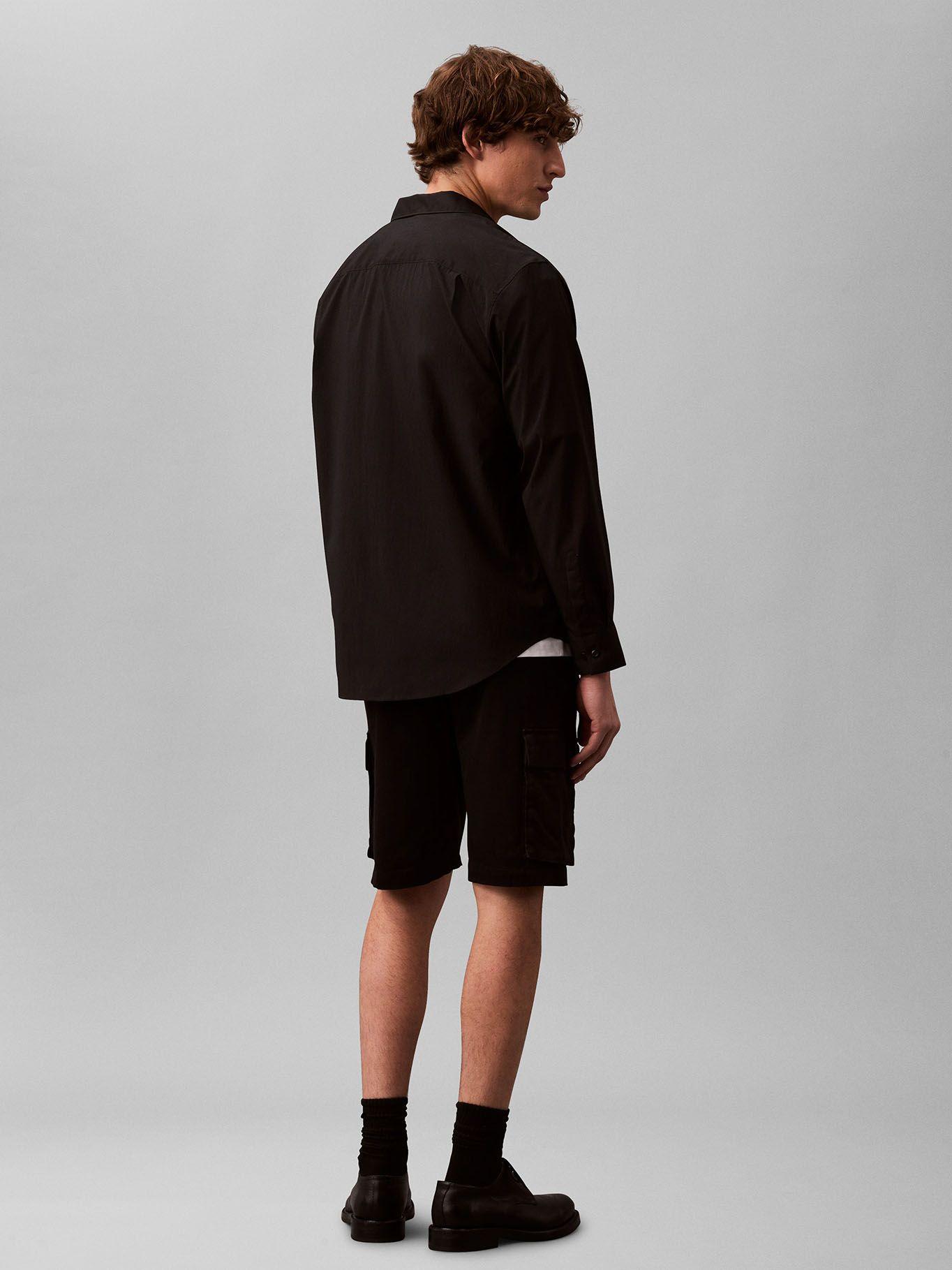 Short Cargo Pull-On de Algodón Negro Calvin Klein-1