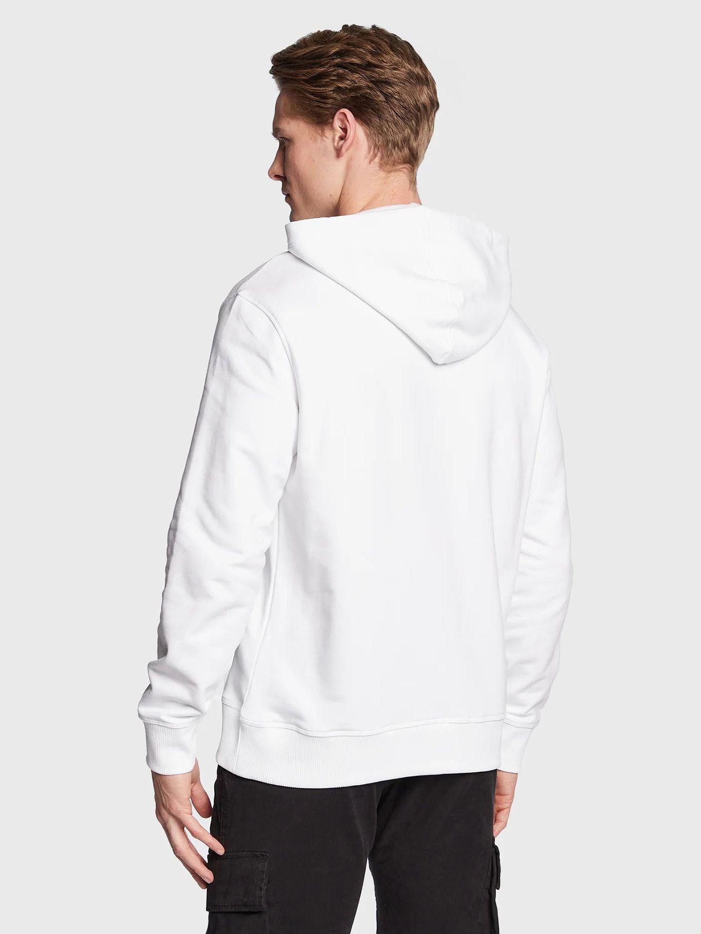 sudadera con cordón y logo estampado Blanco Calvin Klein-2