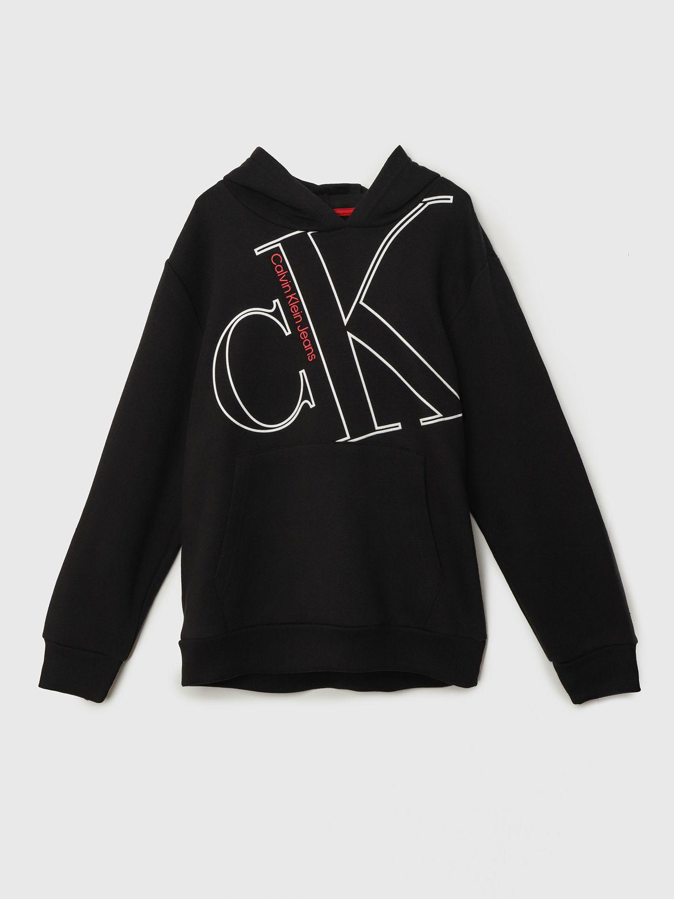 Hoodie Niño Big Tilted Negro Calvin Klein-0