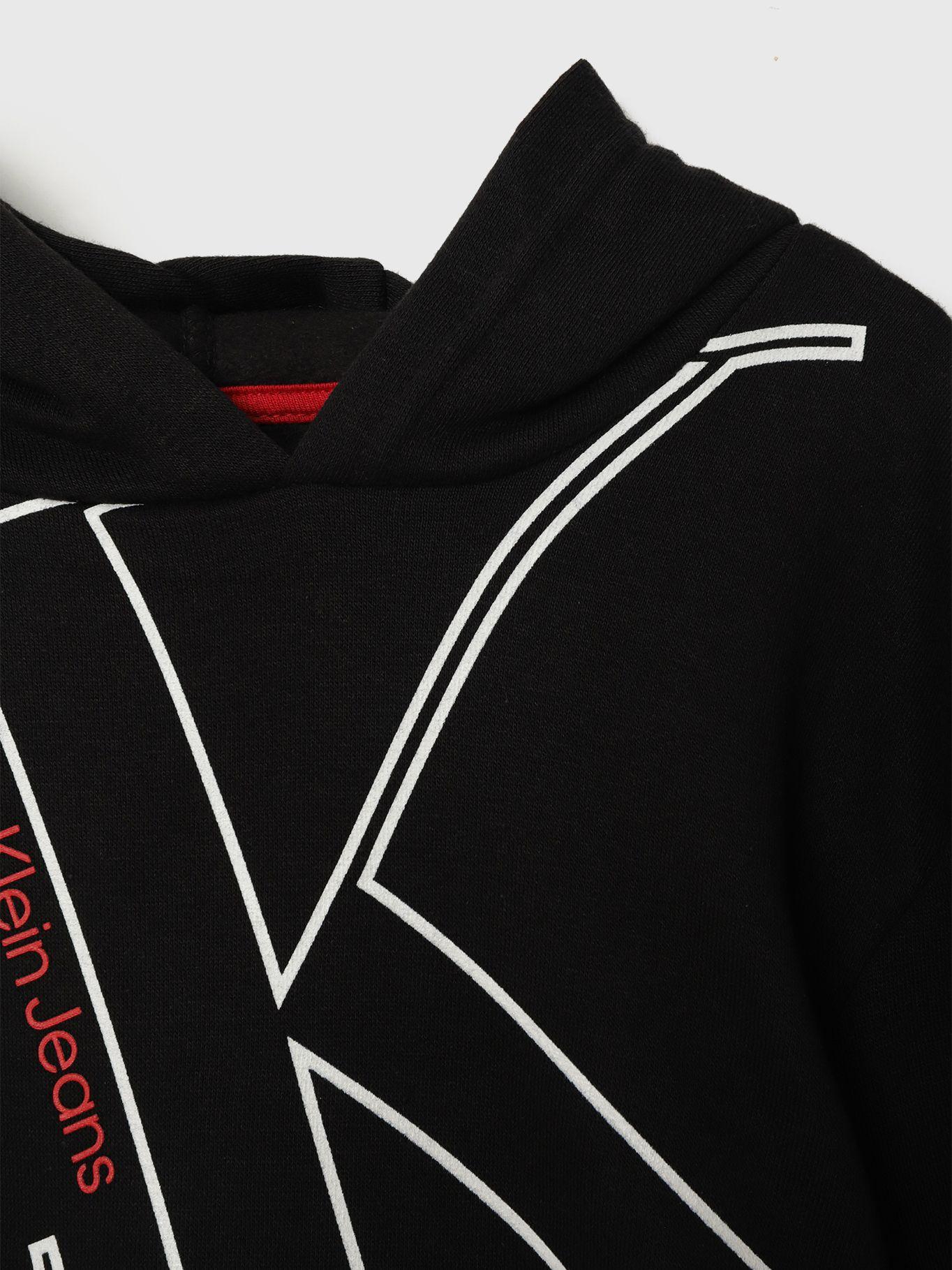 Hoodie Niño Big Tilted Negro Calvin Klein-2