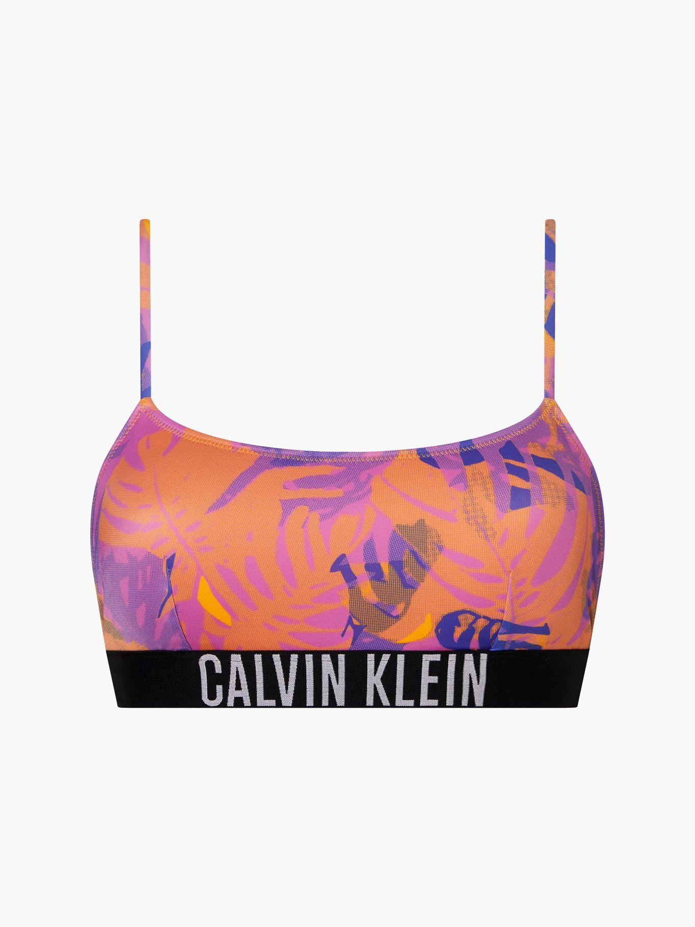 Top Bikini Intense Power Naranja Calvin Klein-3