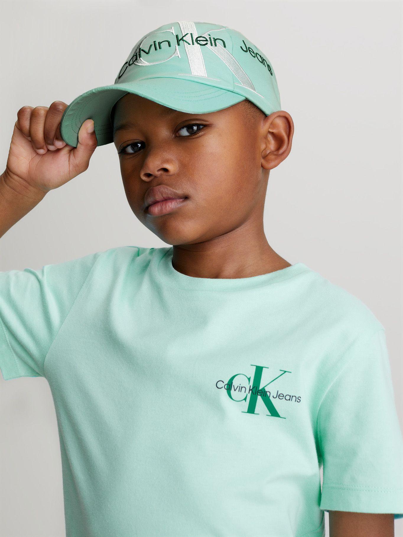 Jockey Niño Slanted Monogram Verde Calvin Klein-5