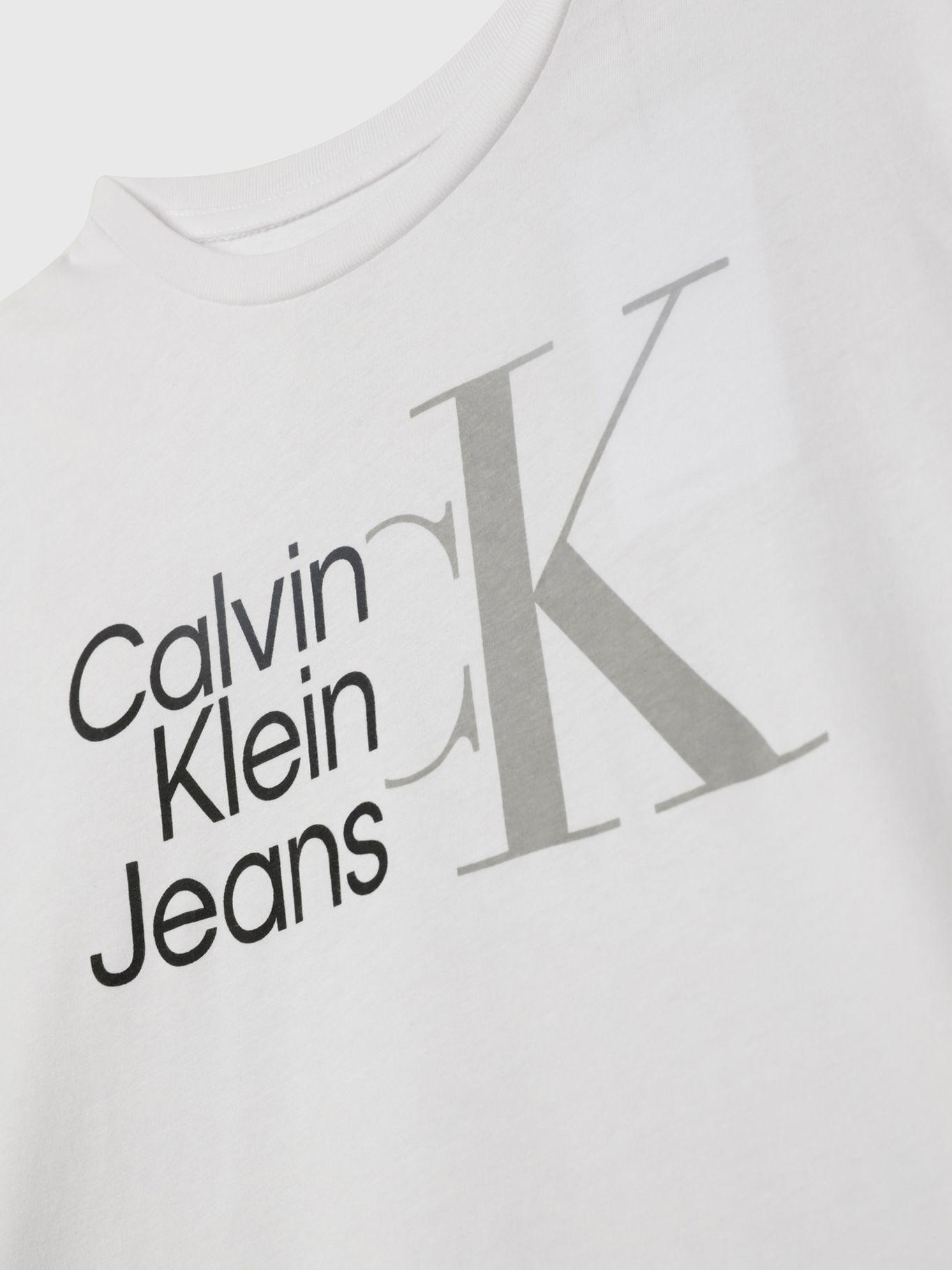 Polera Niño Wordmark Blanco Calvin Klein-3